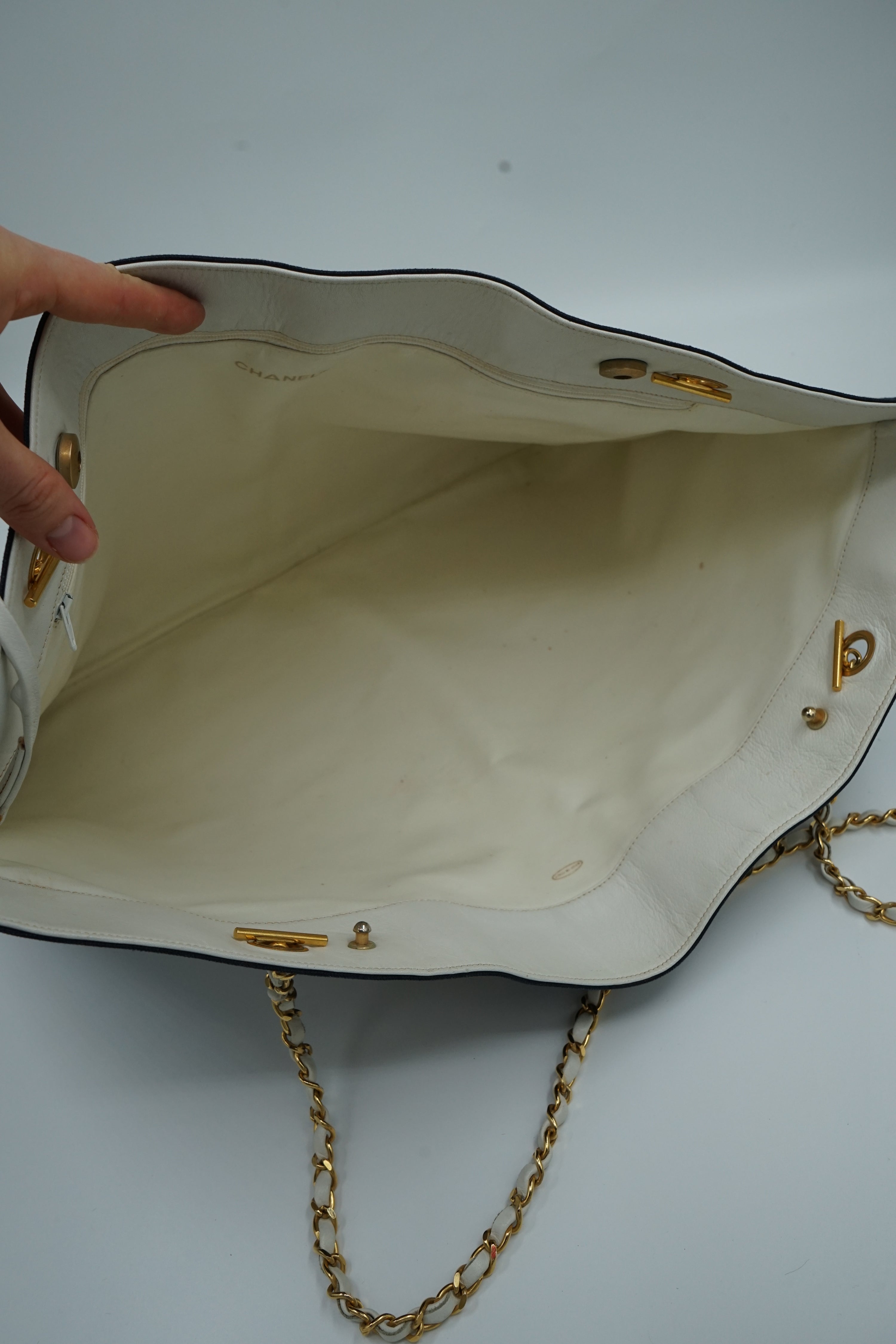 Chanel CC Logo Tote With Pouch