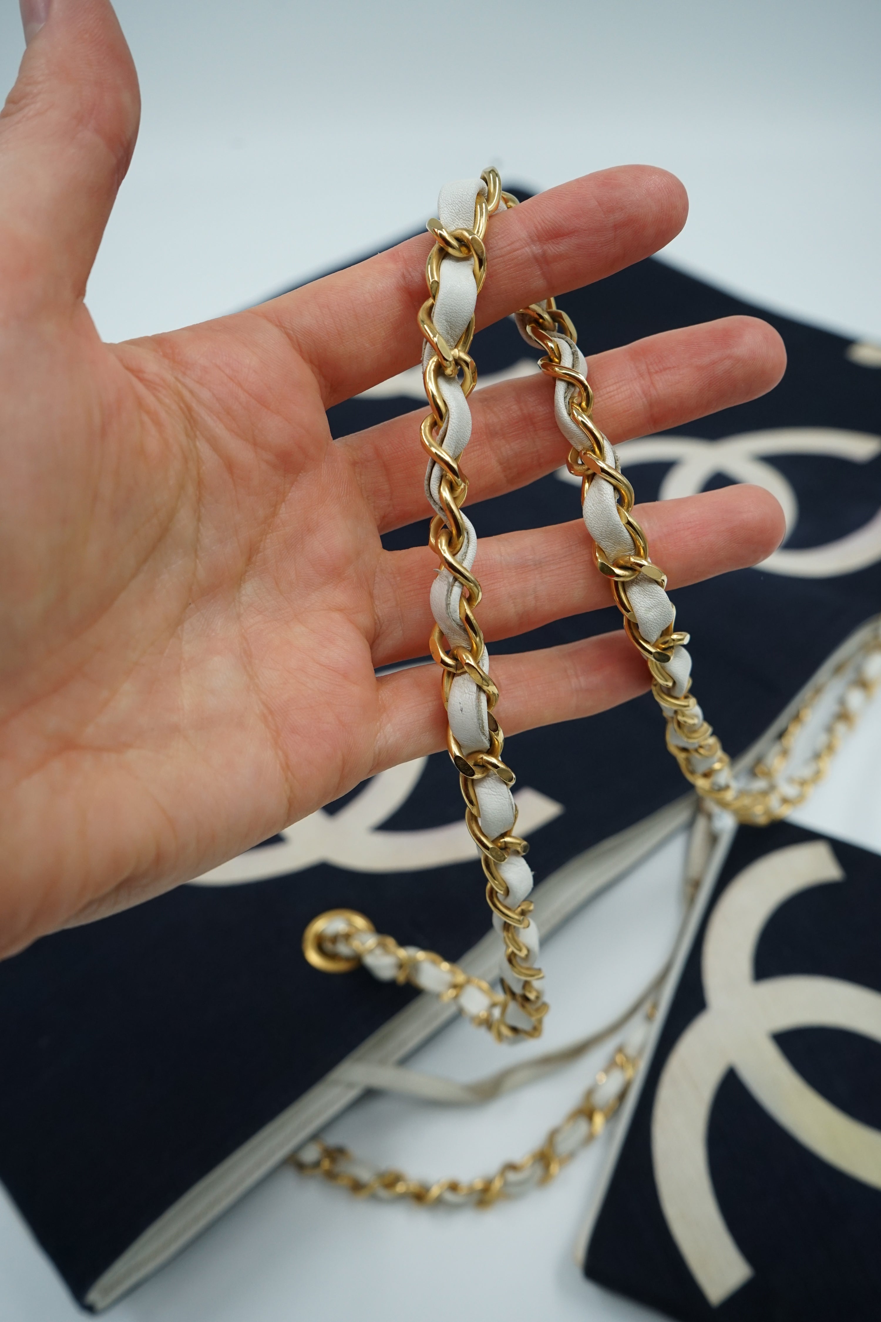 Chanel CC Logo Tote With Pouch