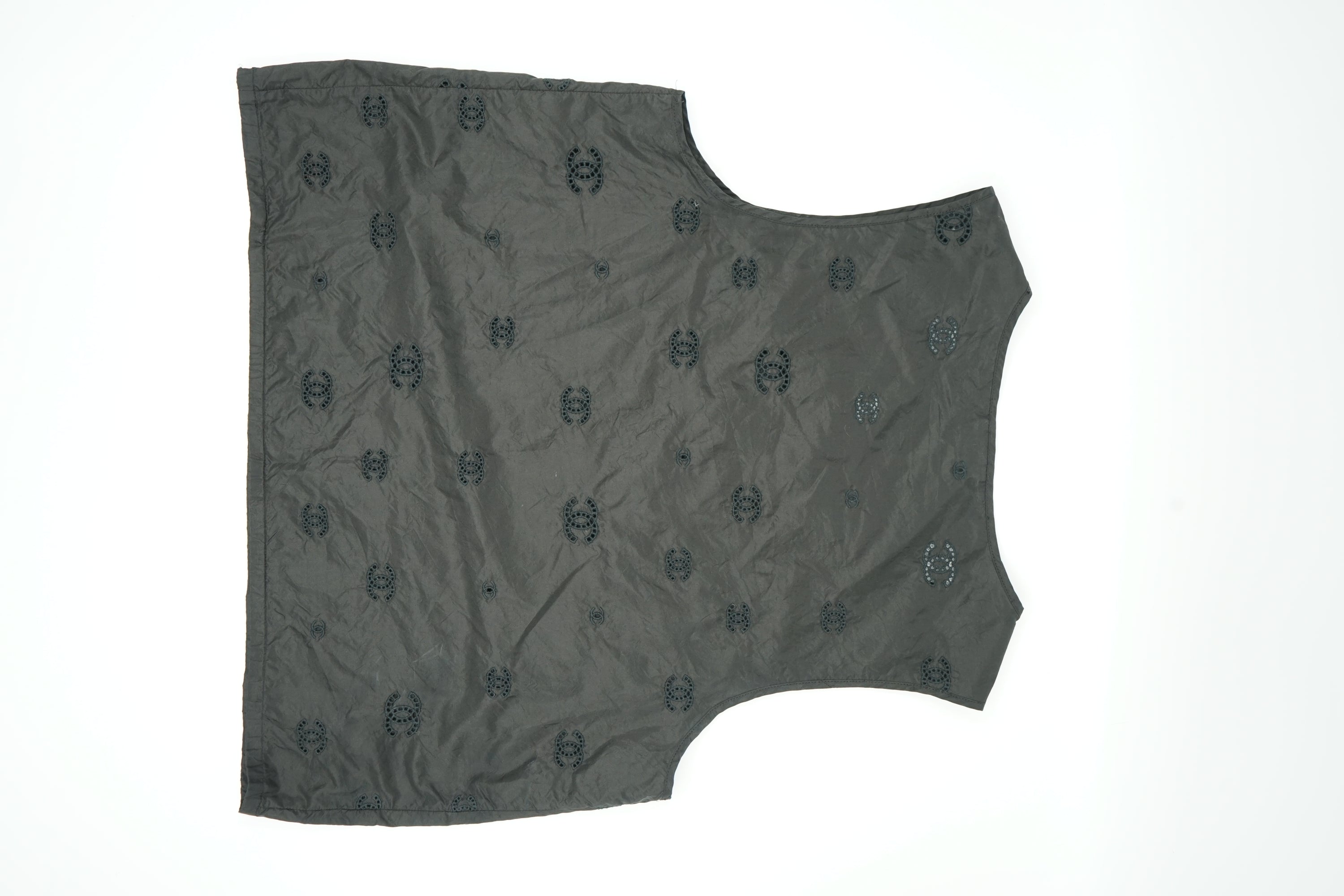 Chanel Logo Silk Top