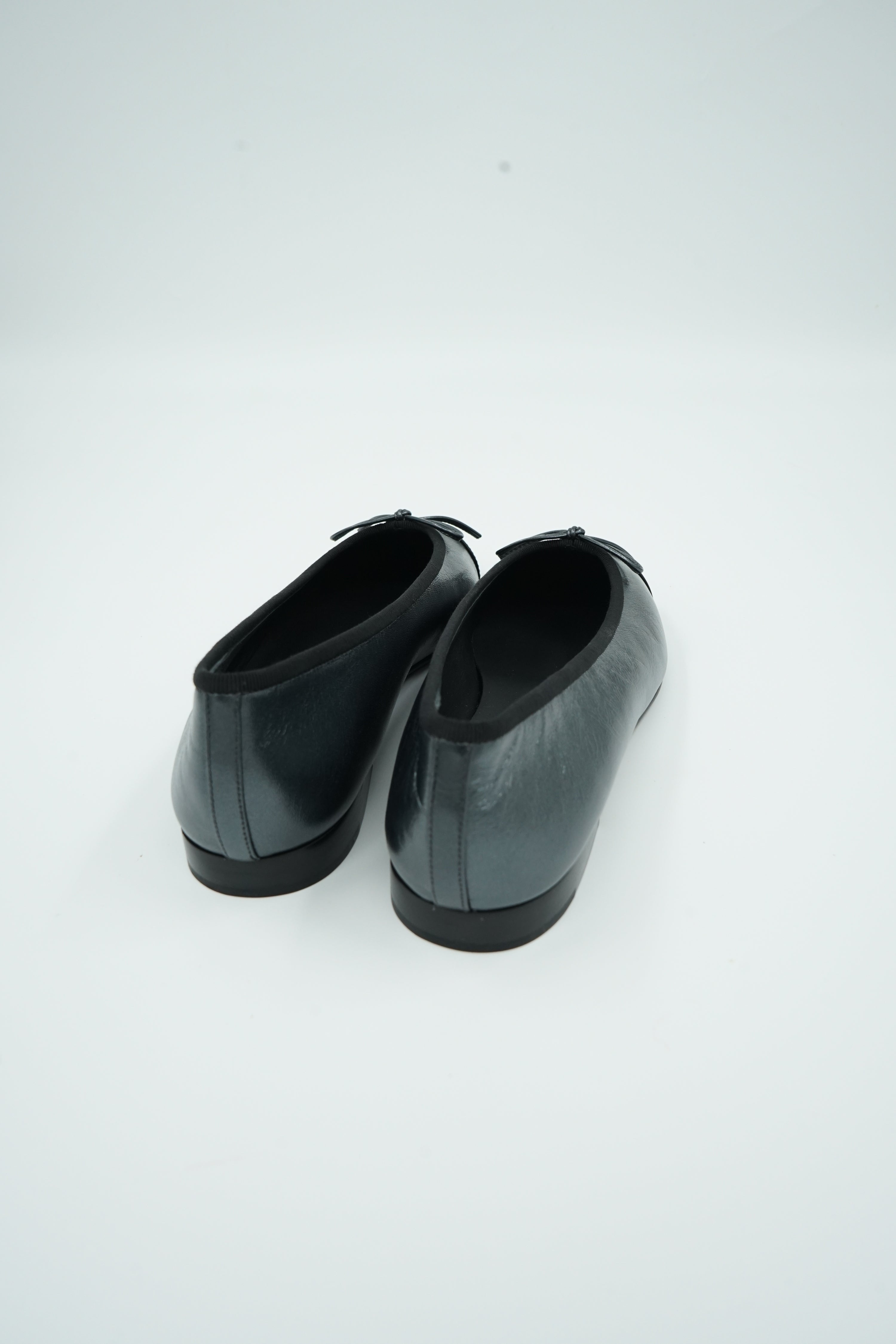 Chanel Logo Cap Toe Ballet Flats