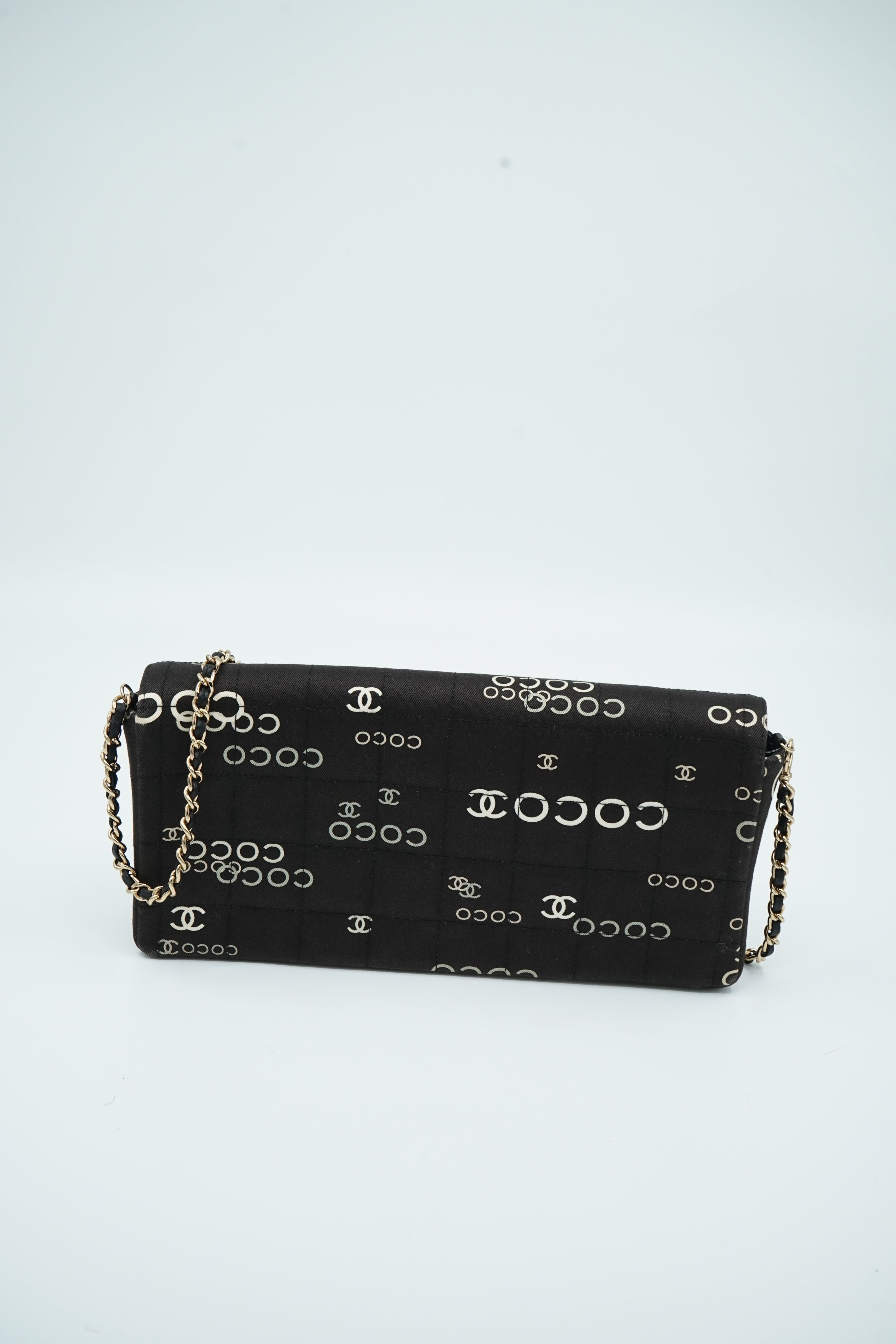 Chanel East West COCO Print Cotton Black