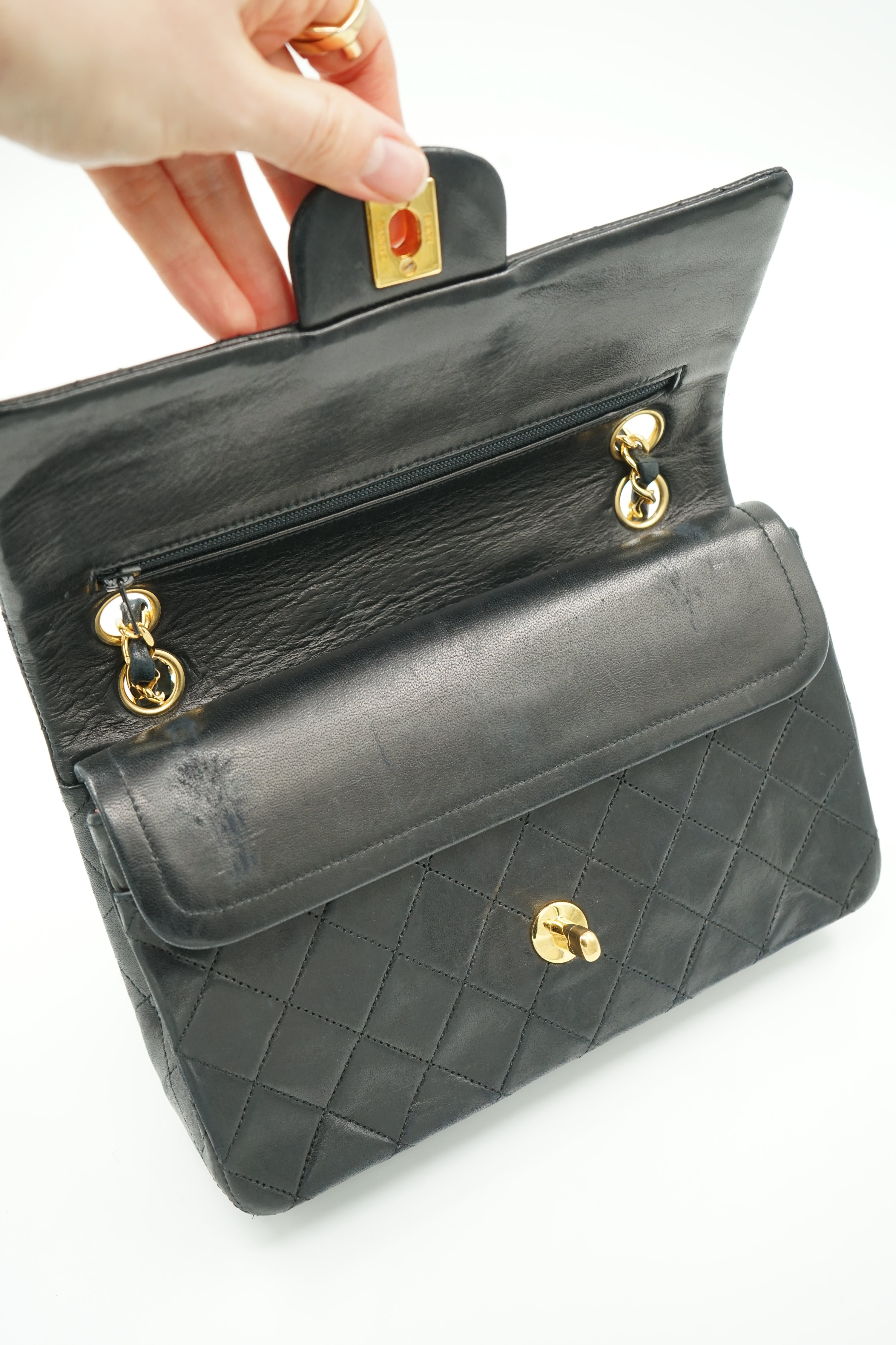 Chanel Double Flap Bag Small Black