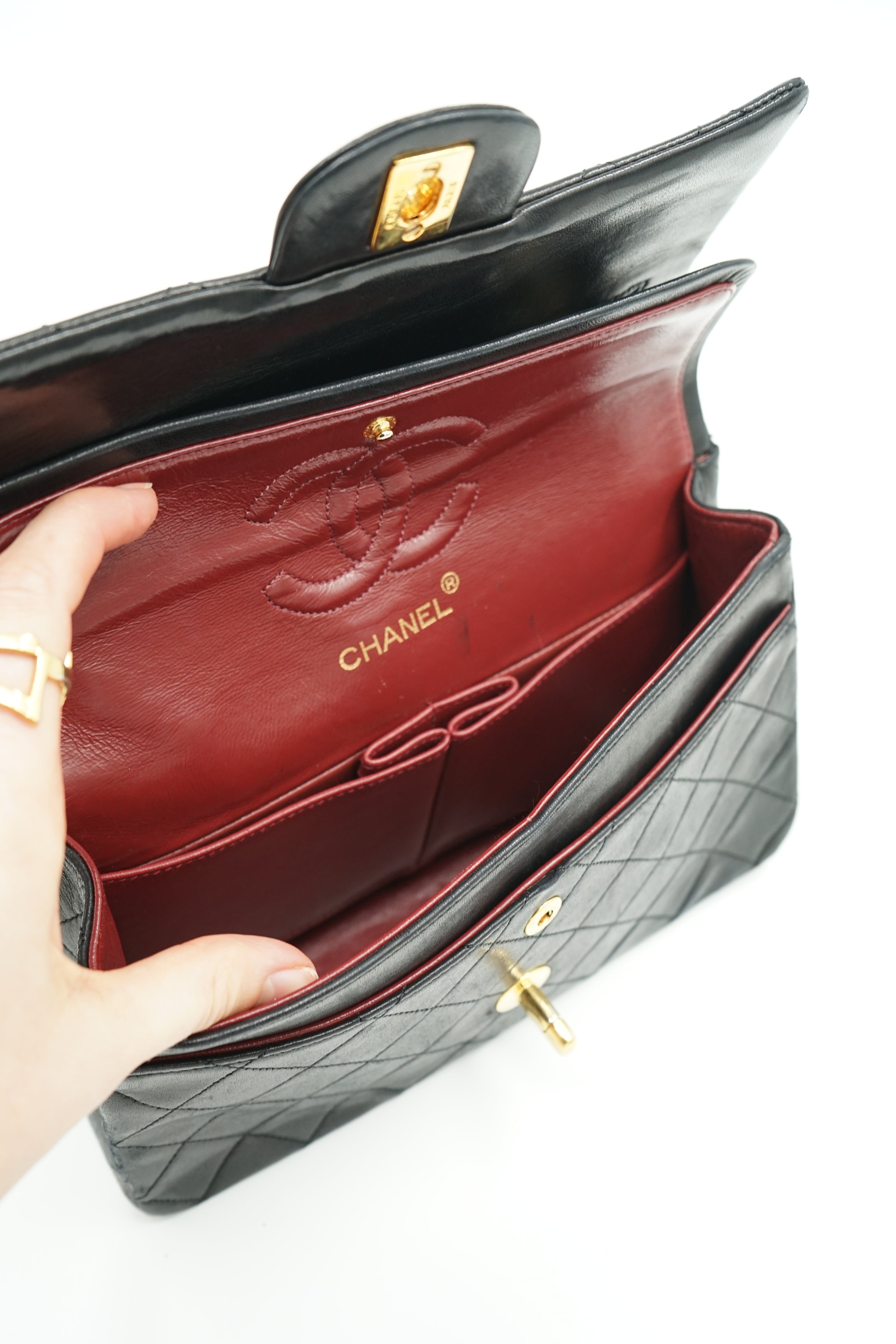 Chanel Double Flap Bag Small Black