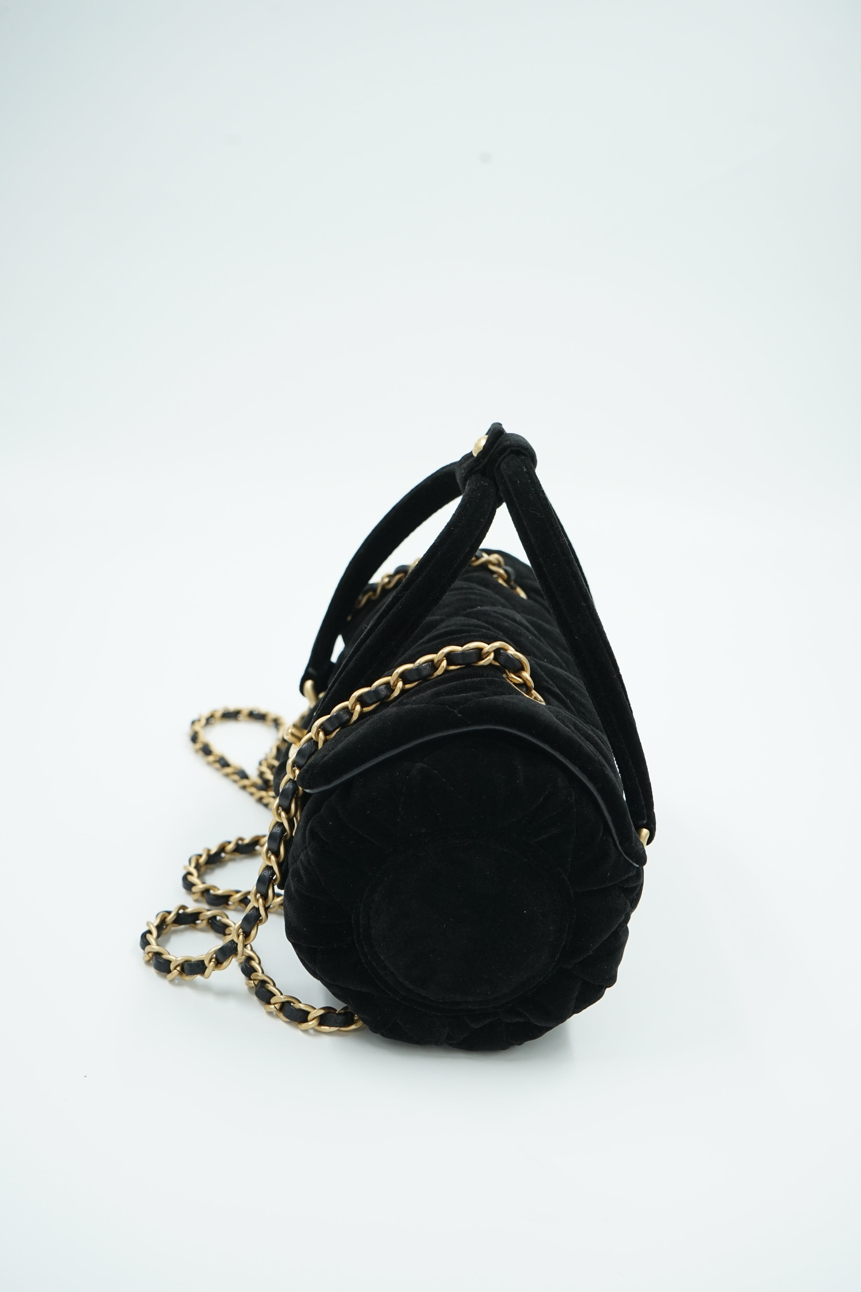 Chanel Small Velvet Barrel Bag