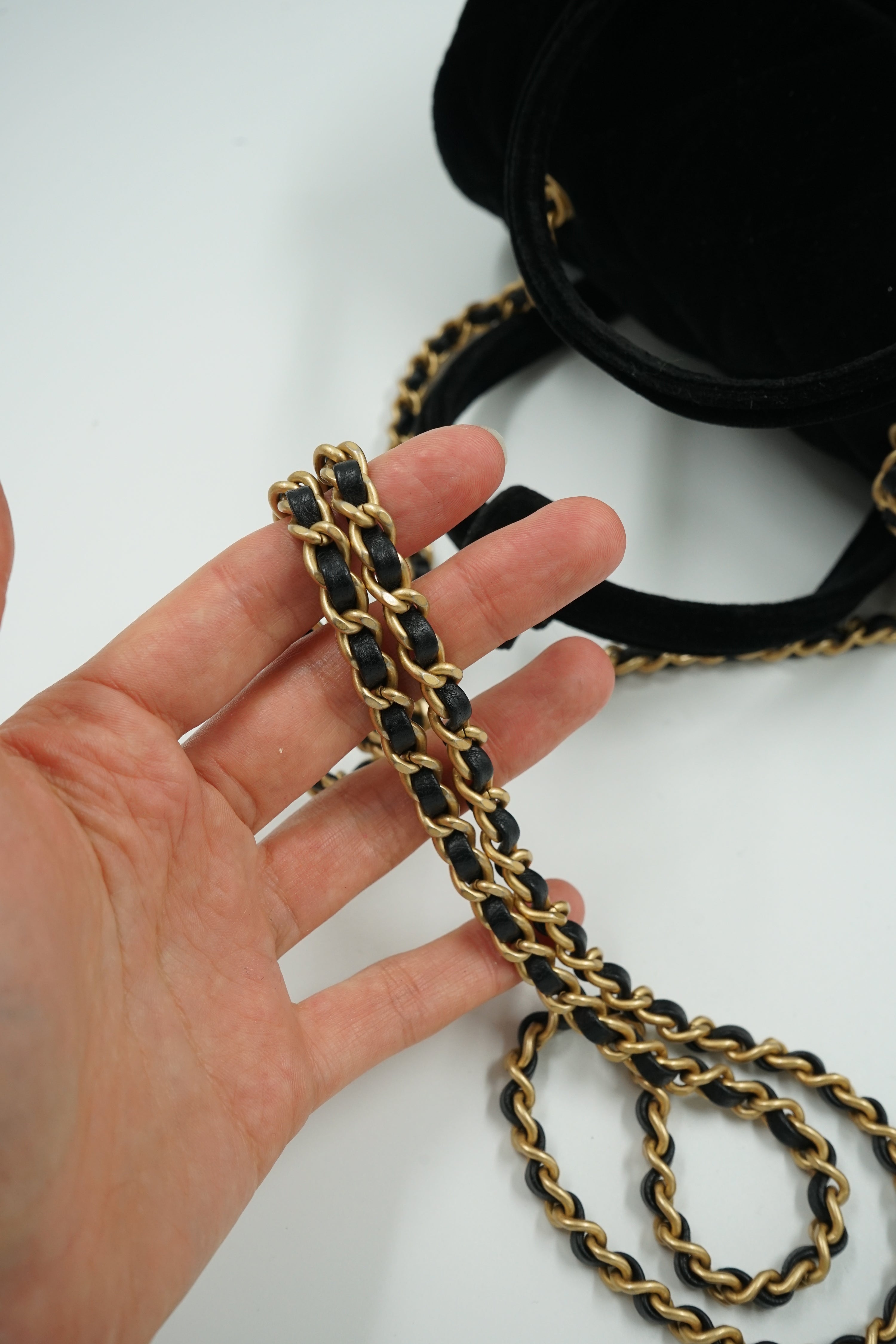 Chanel Small Velvet Barrel Bag