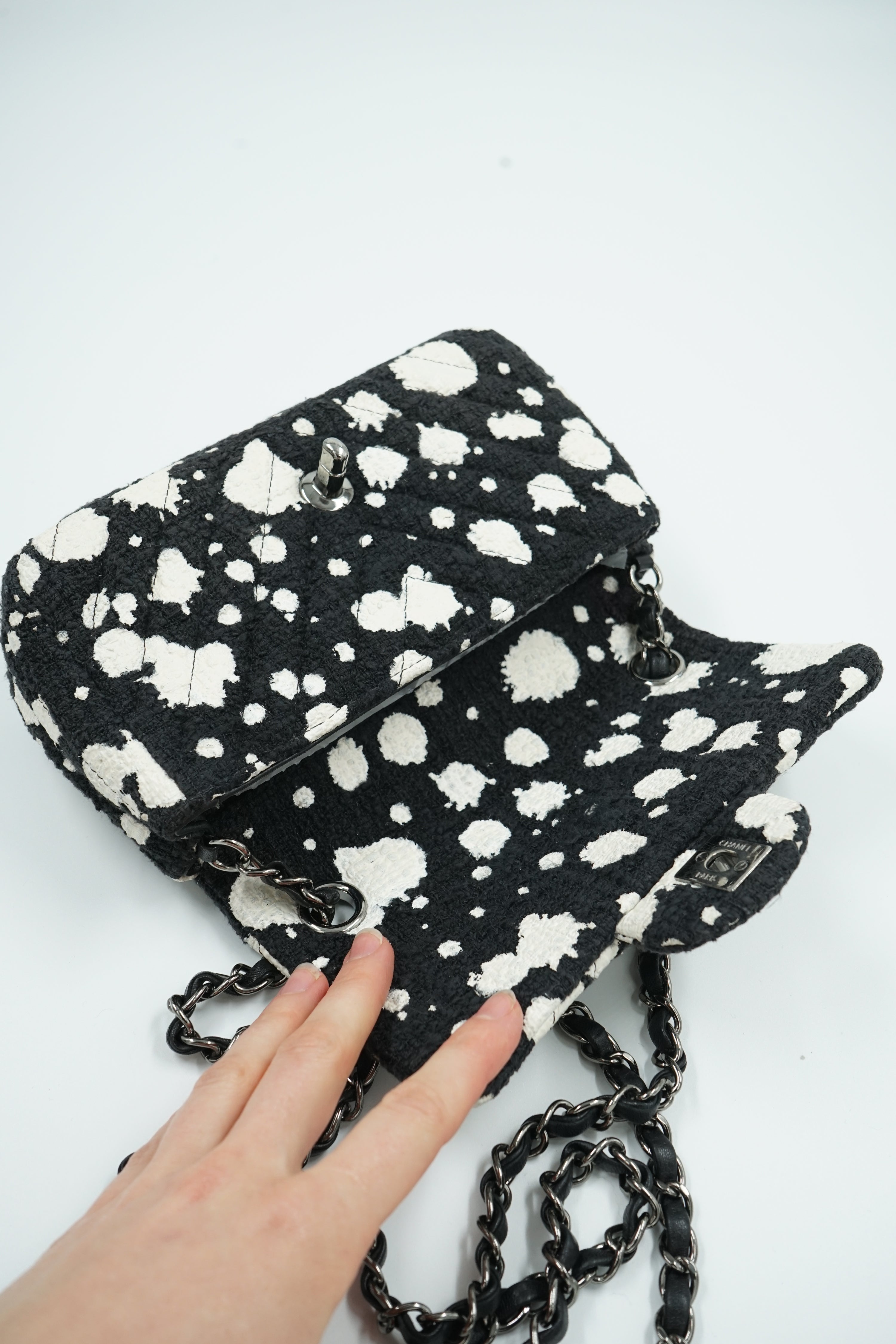 Chanel Paint Splatter Tweed Bag