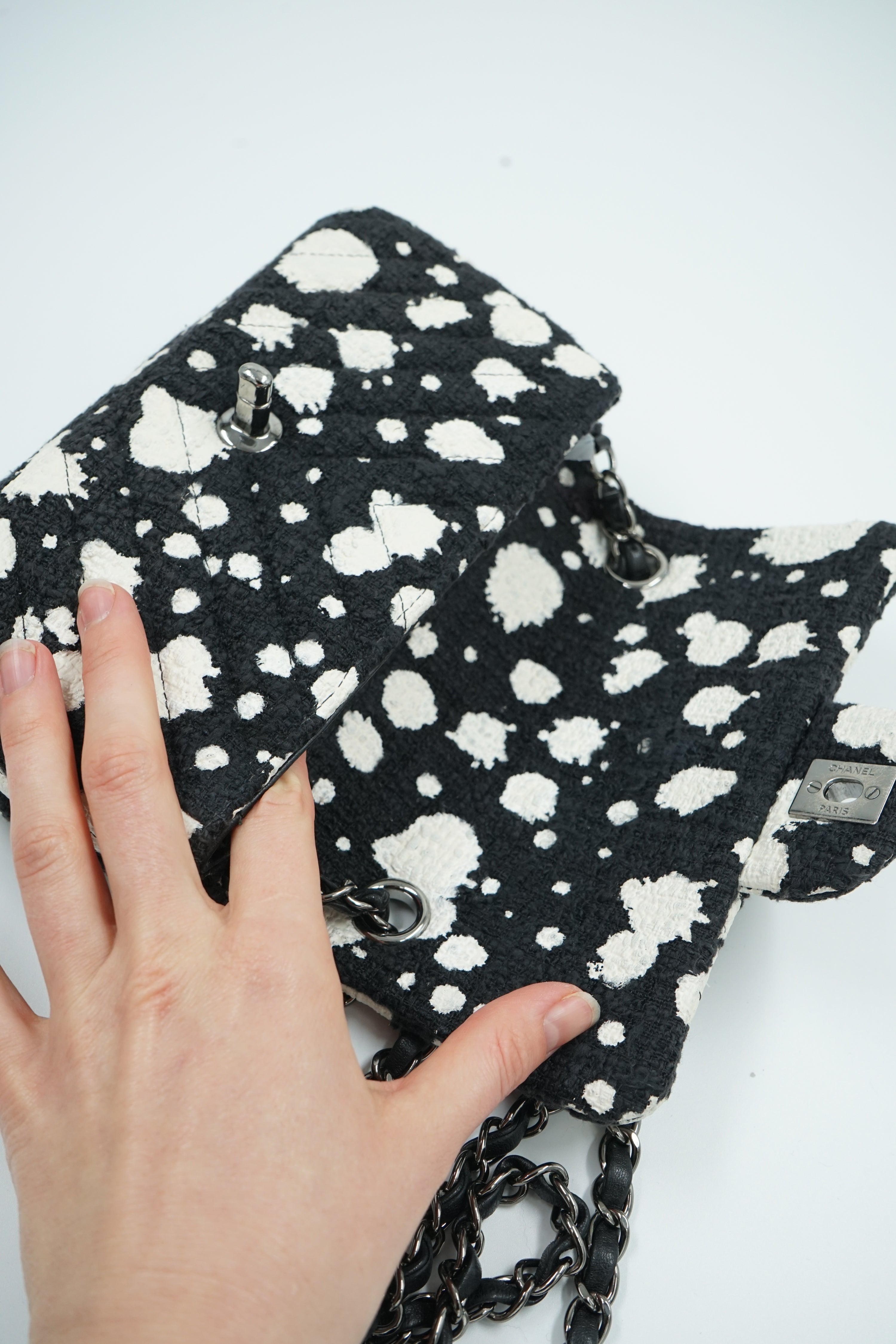 Chanel Paint Splatter Tweed Bag