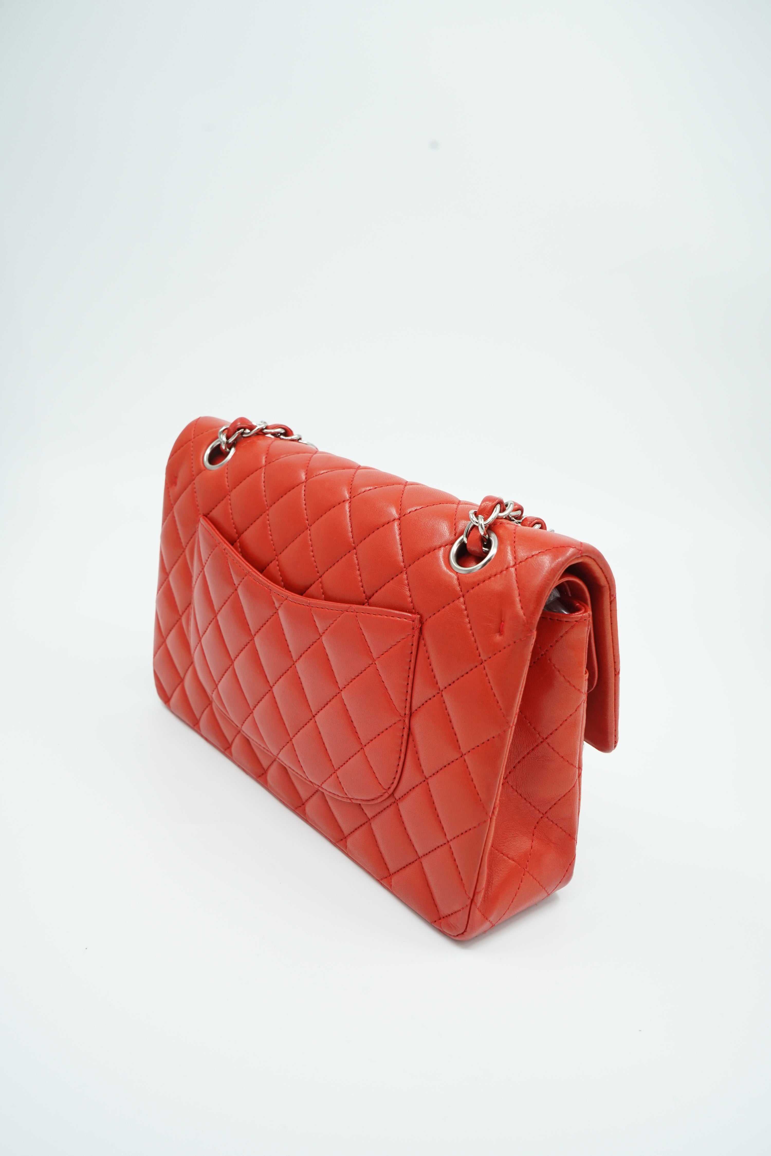 Chanel Red Medium Double Flap Bag