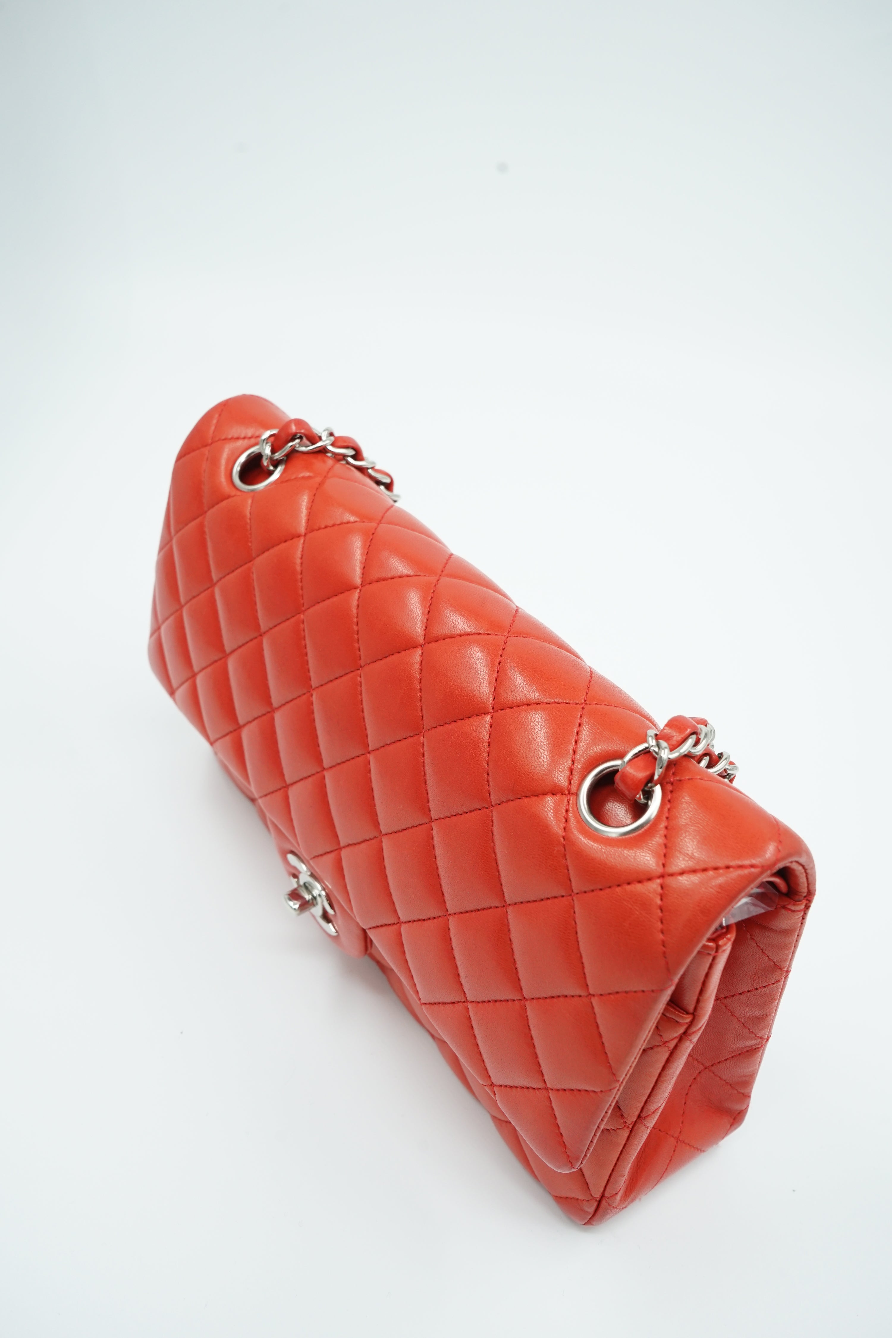 Chanel Red Medium Double Flap Bag