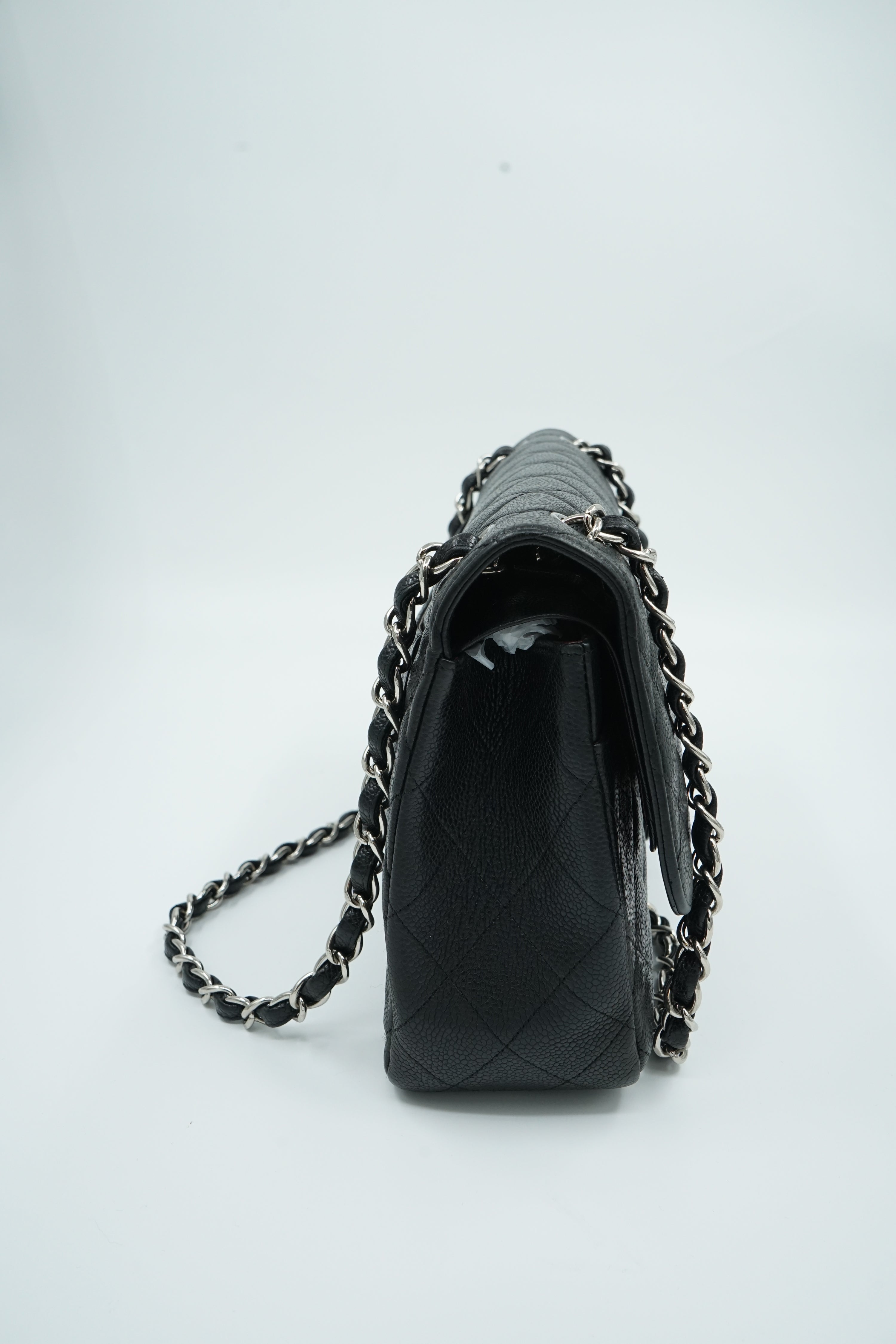 Chanel Jumbo Double Flap Bag Caviar Leather Black