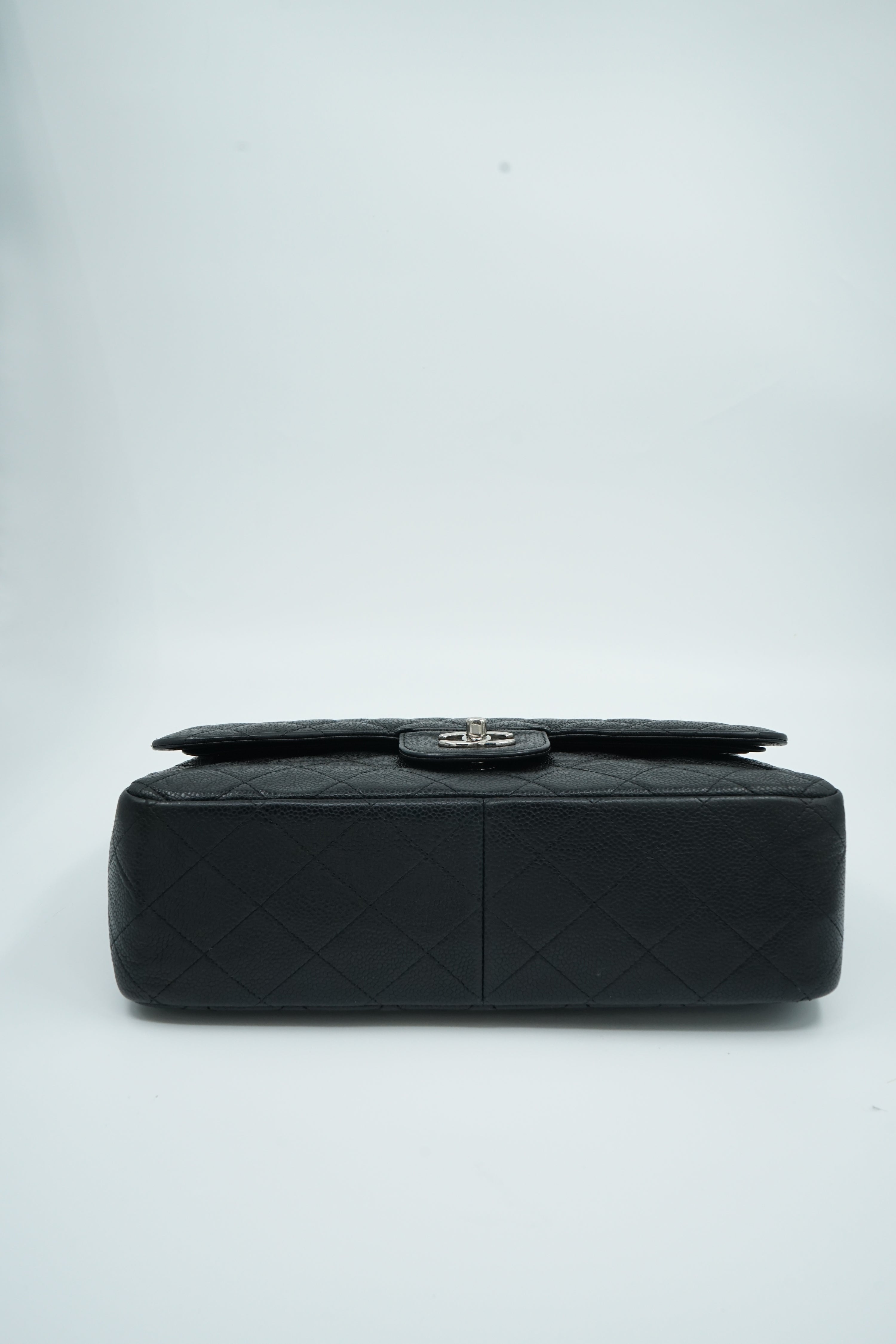 Chanel Jumbo Double Flap Bag Caviar Leather Black