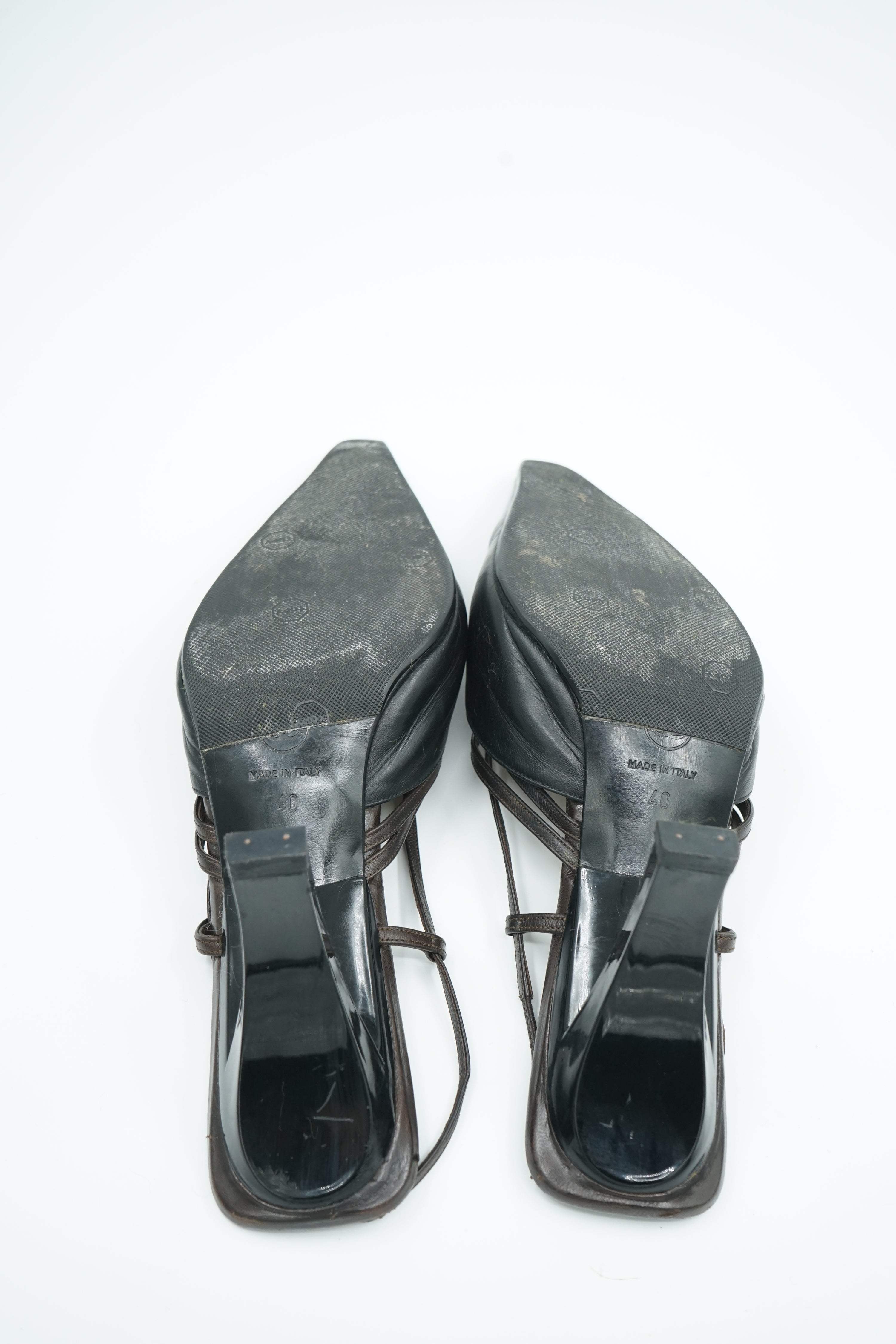 Chanel Strappy Comma Heels