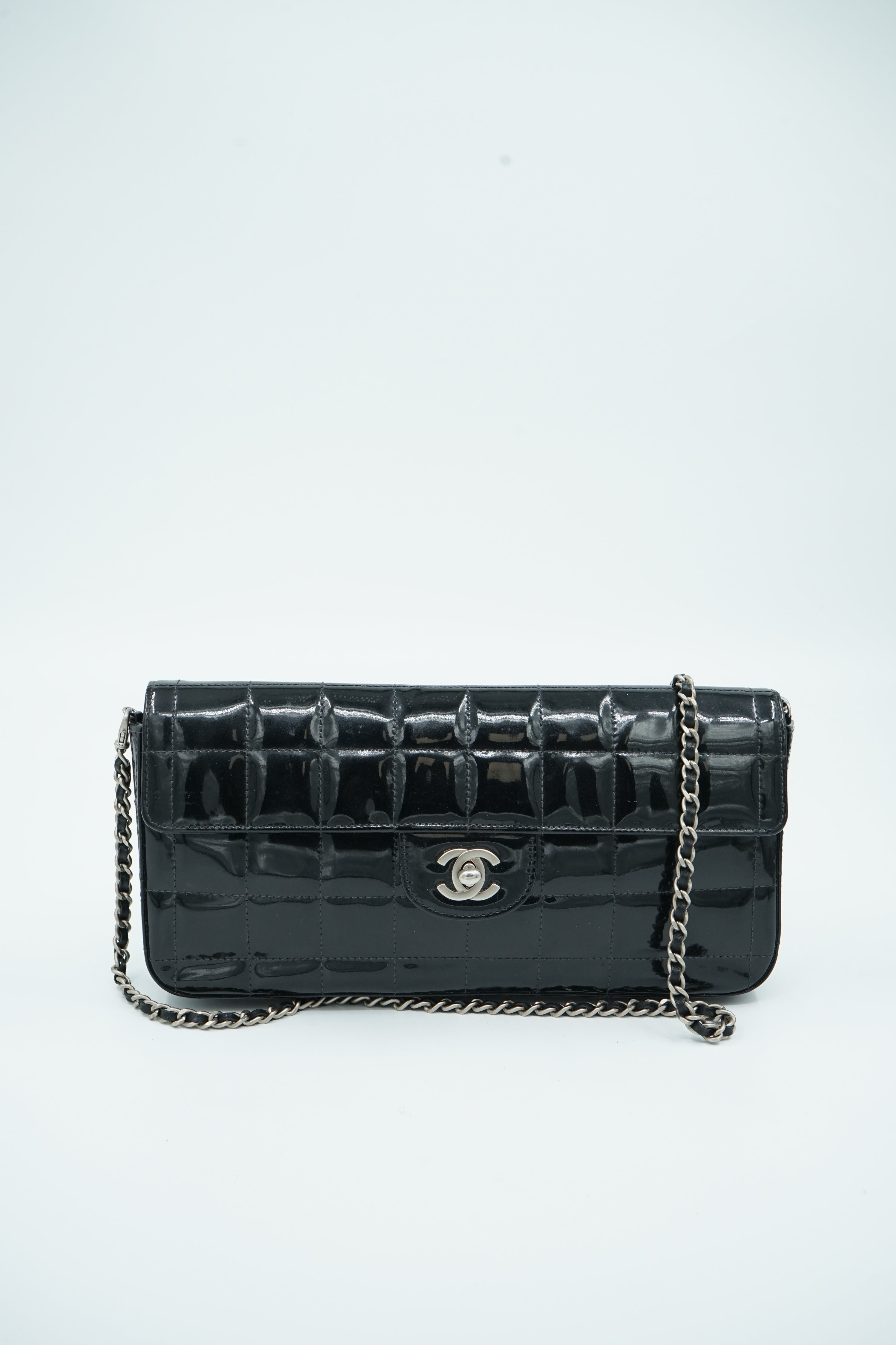 Chanel East West Black Patent Leather