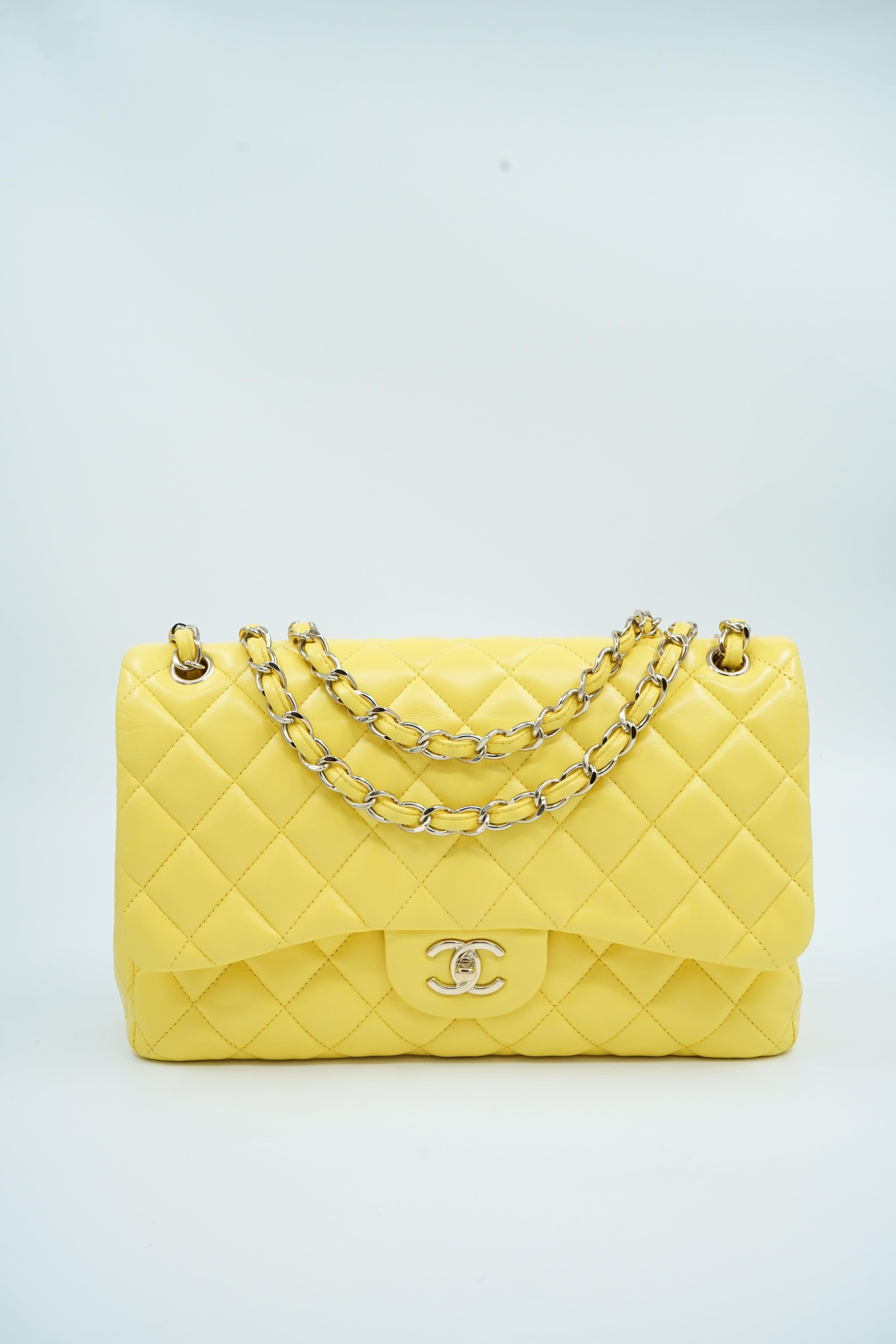 Chanel Jumbo Double Flap Bag Yellow