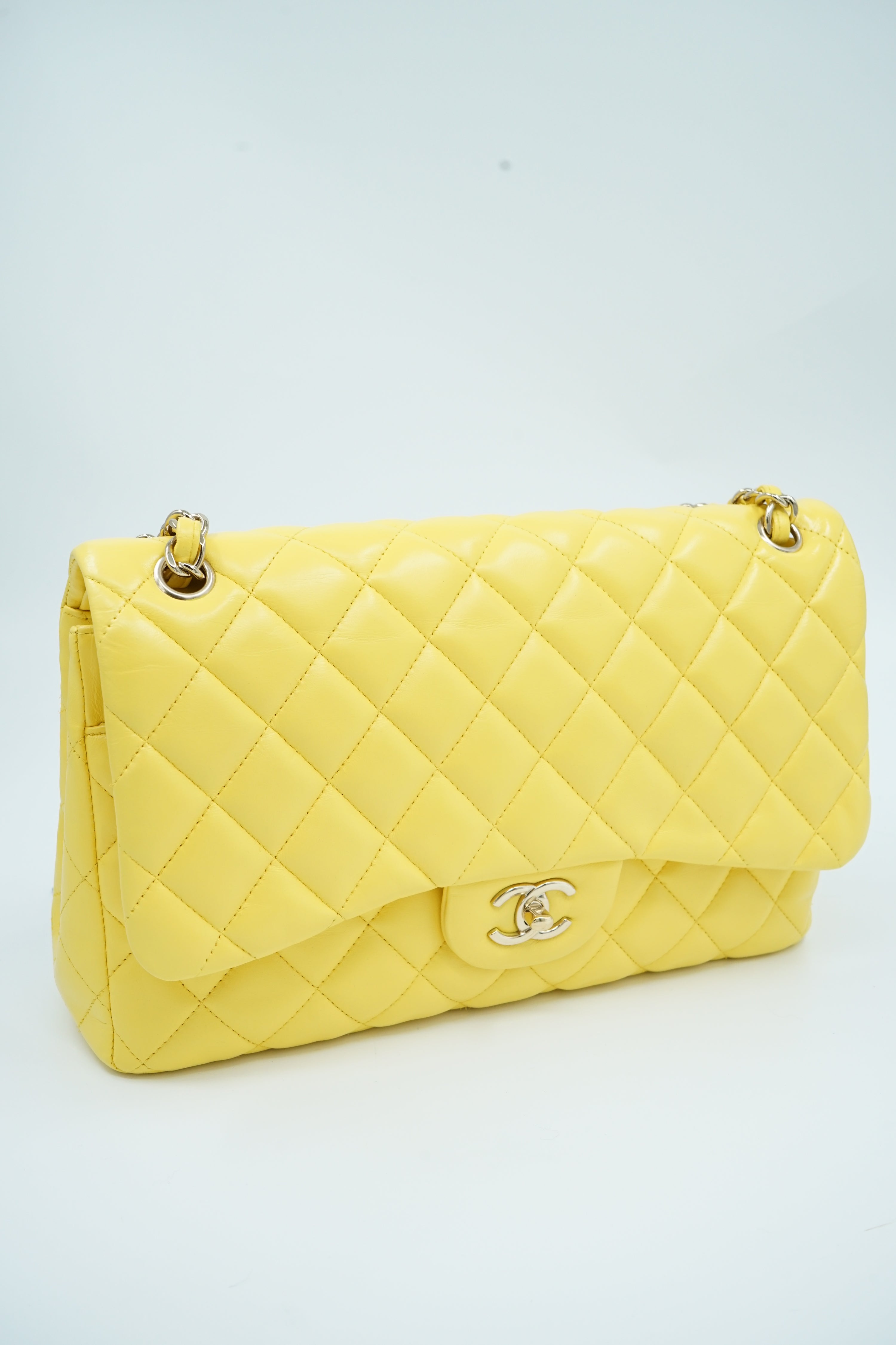 Chanel Jumbo Double Flap Bag Yellow