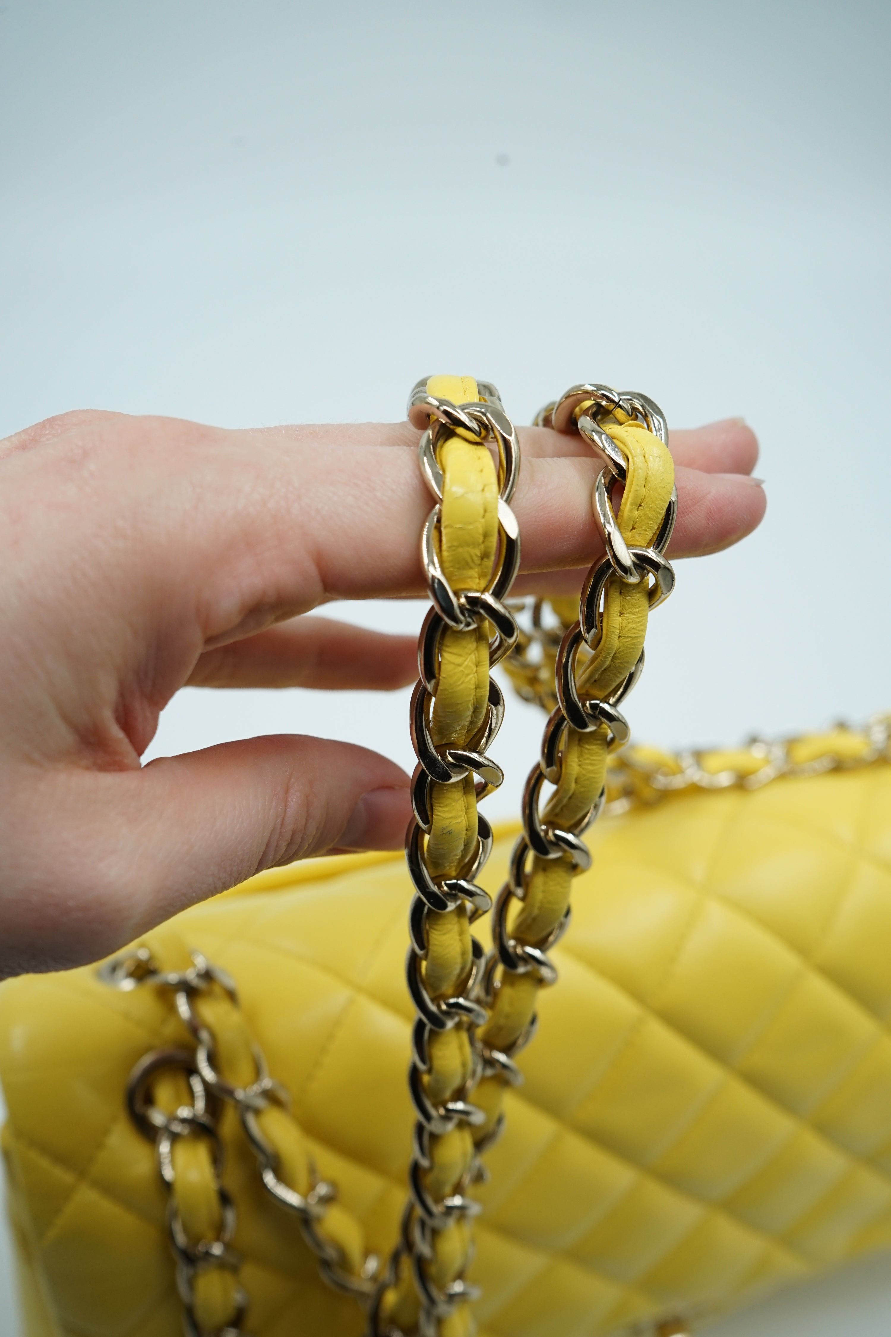 Chanel Jumbo Double Flap Bag Yellow