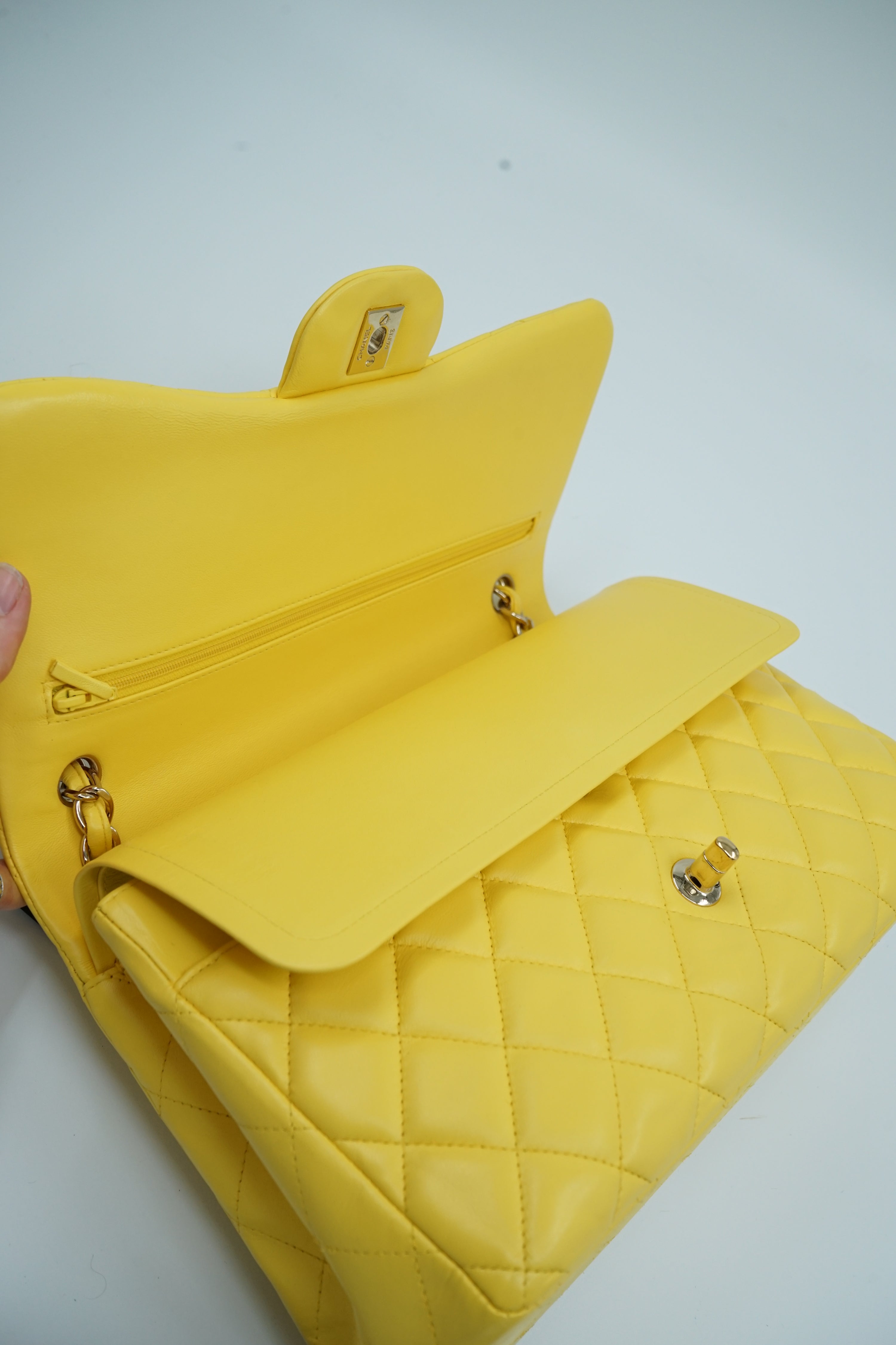 Chanel Jumbo Double Flap Bag Yellow