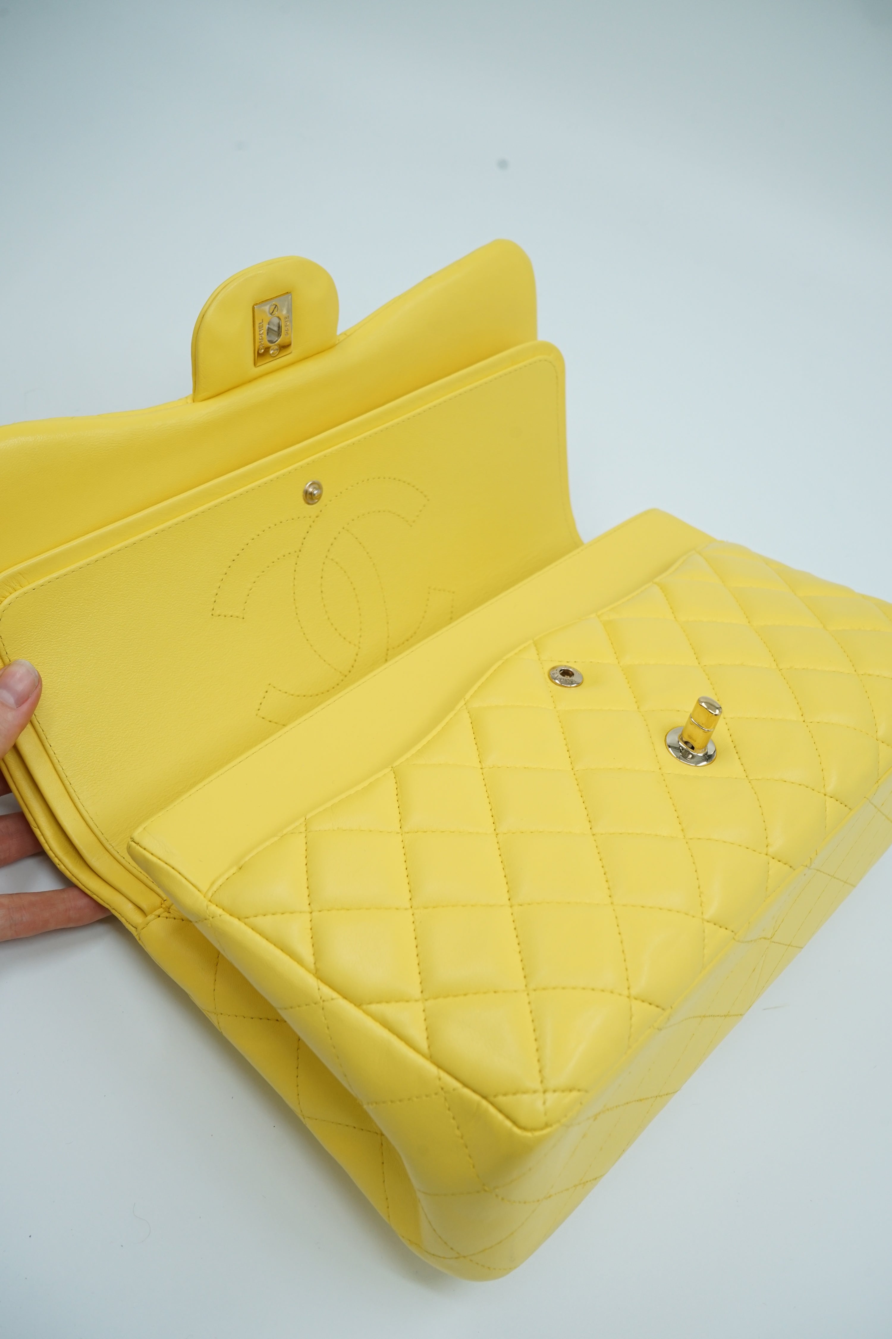 Chanel Jumbo Double Flap Bag Yellow