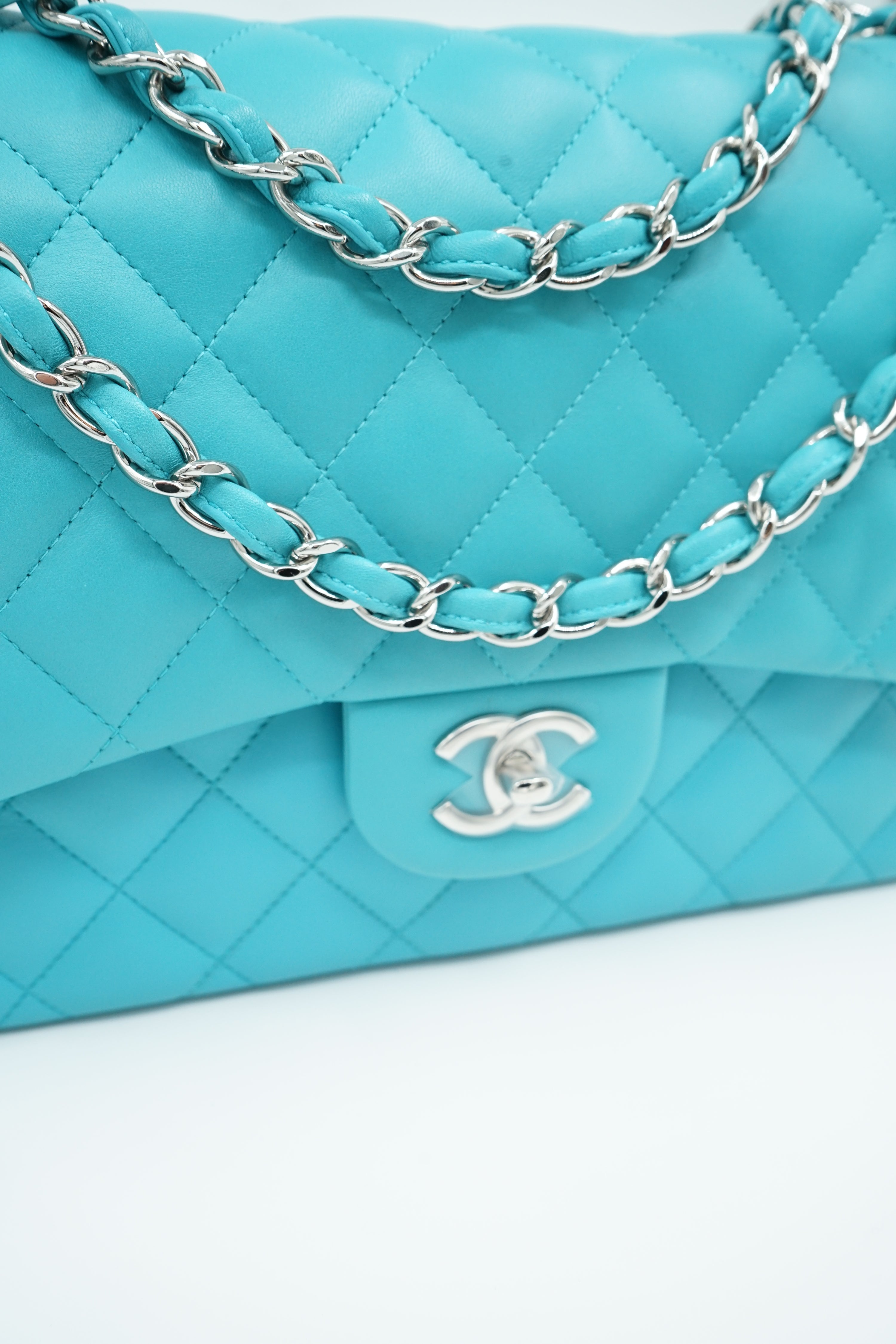 Chanel Jumbo Double Flap Bag Blue