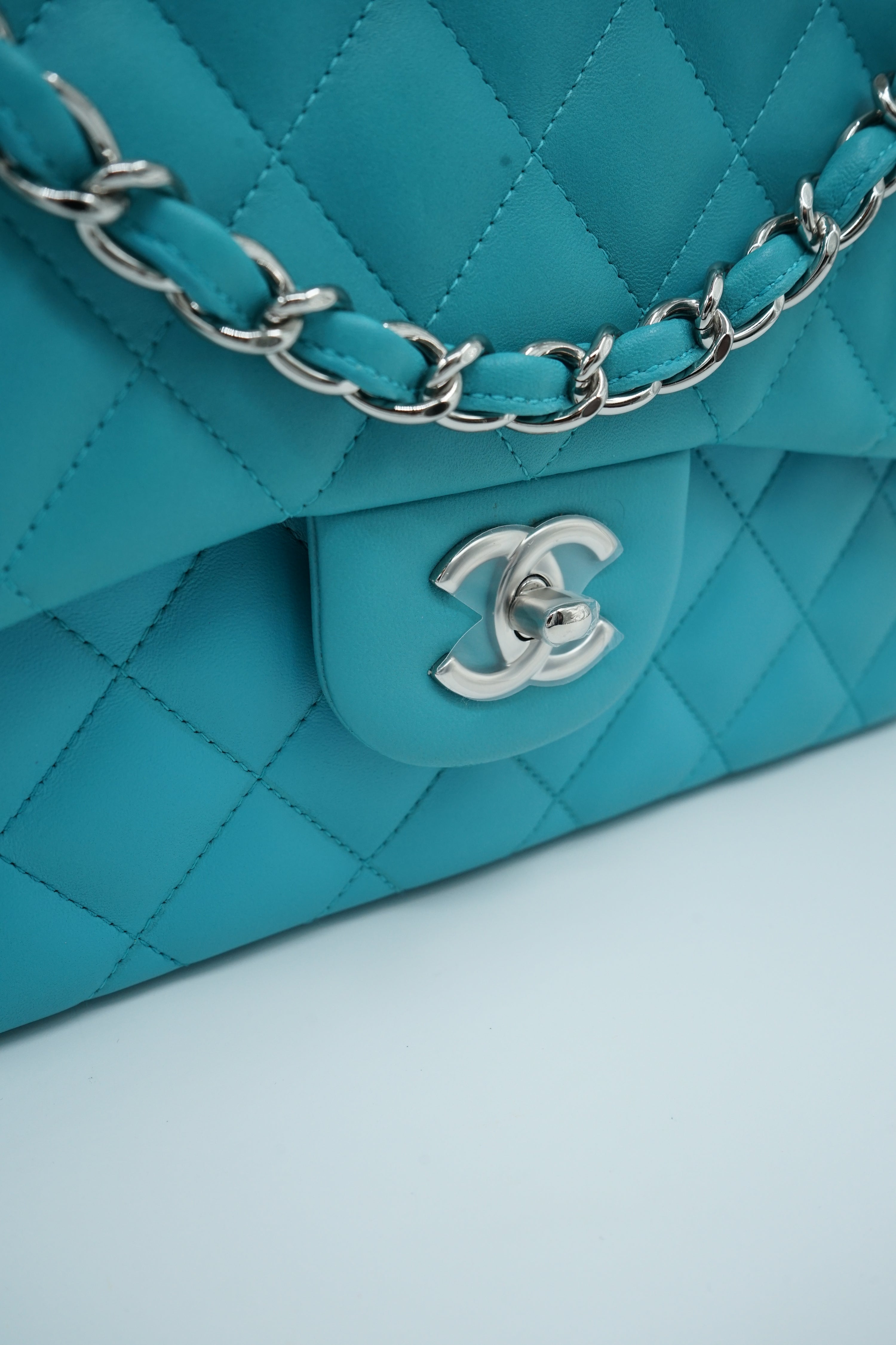 Chanel Jumbo Double Flap Bag Blue