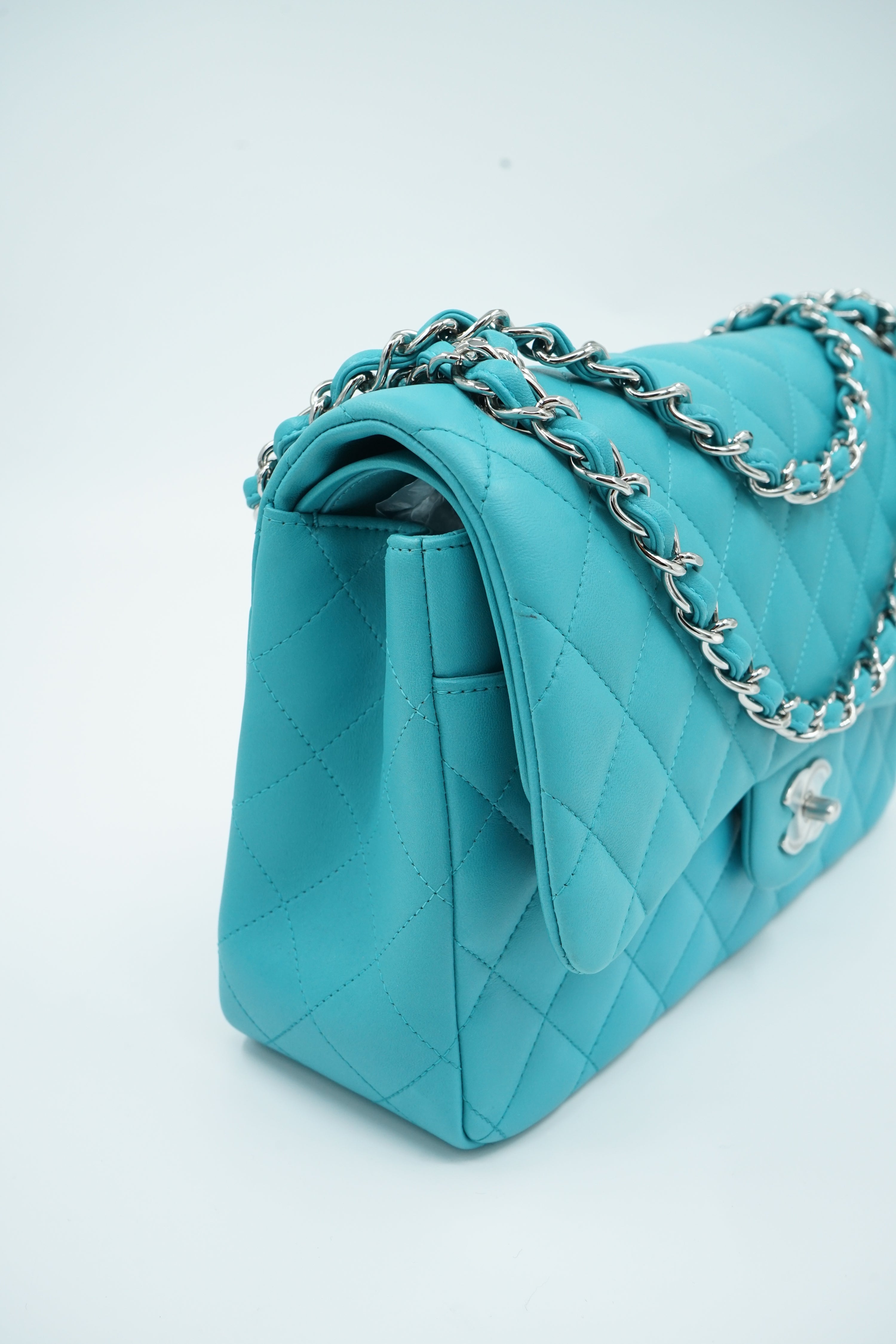 Chanel Jumbo Double Flap Bag Blue