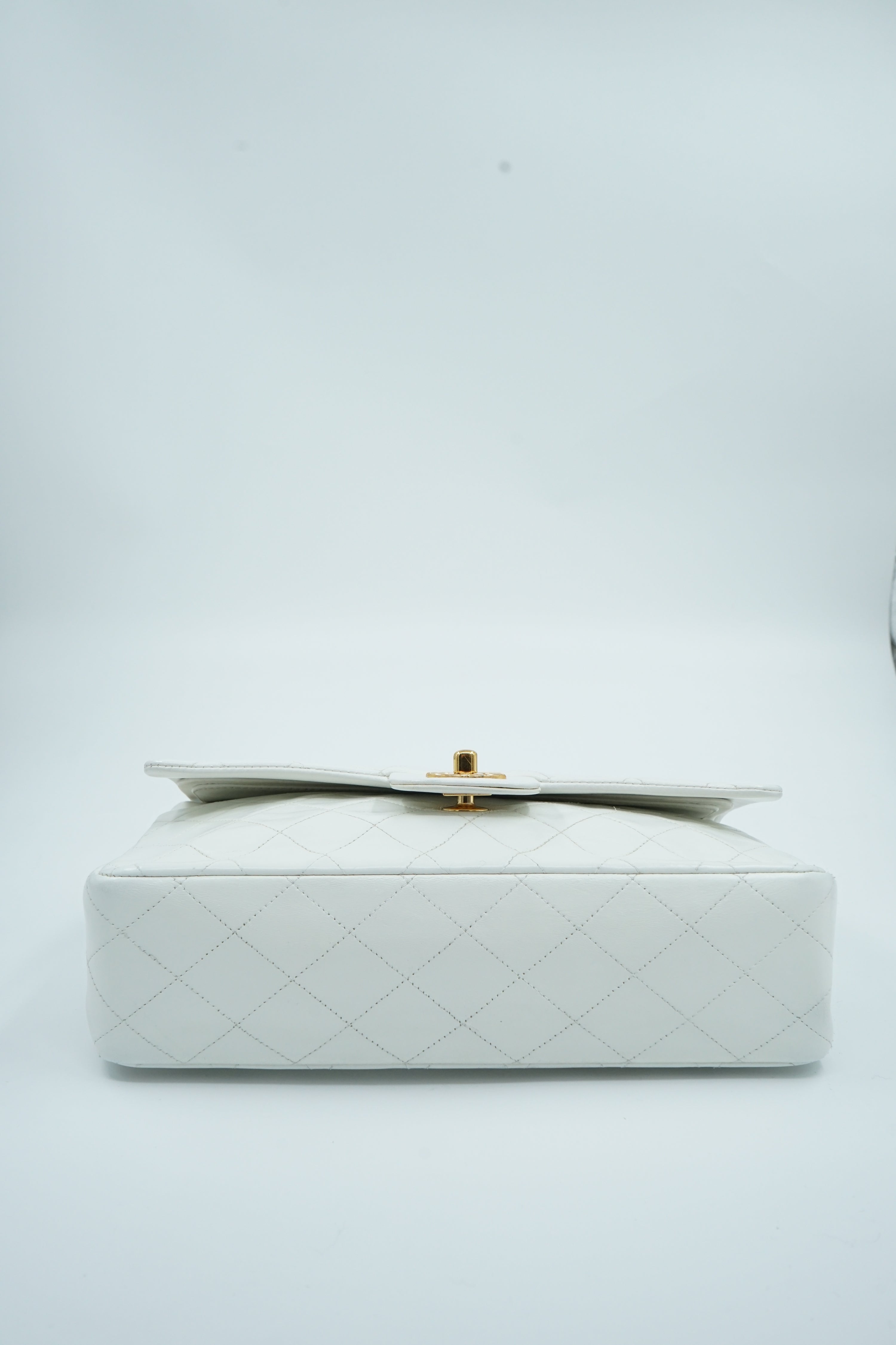 Chanel Medium Double Flap Bag White