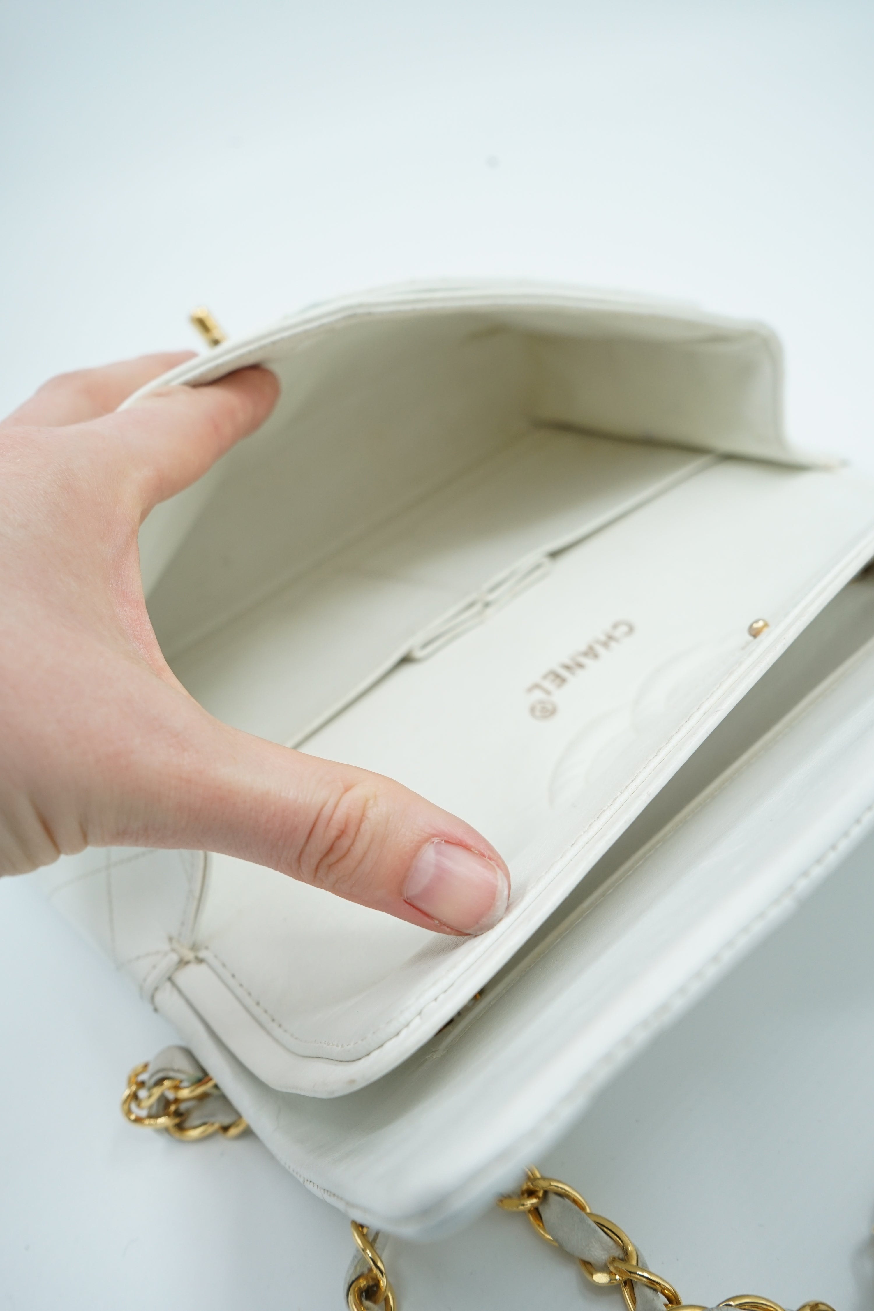 Chanel Medium Double Flap Bag White