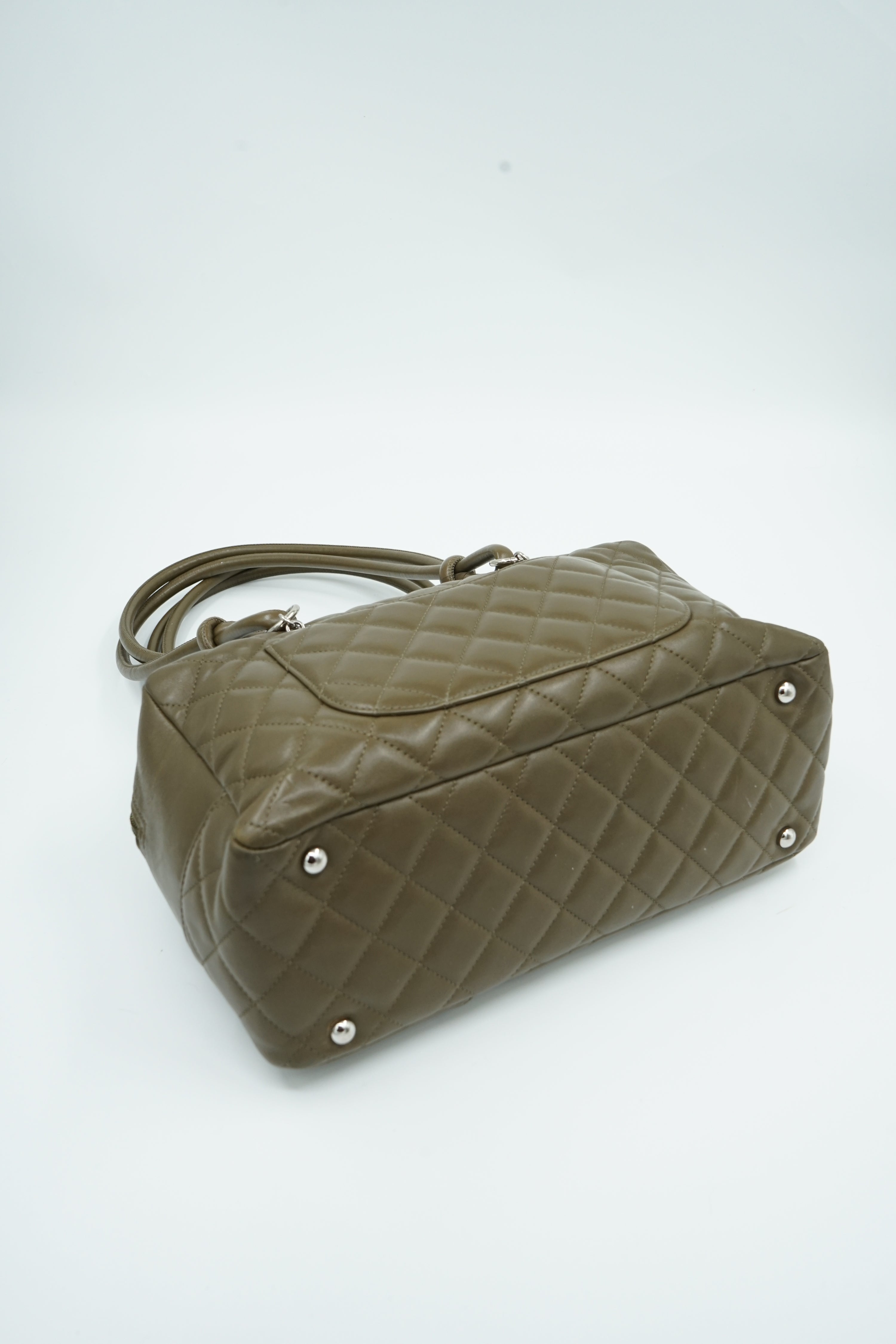 Chanel Cambon Medium Bowler Bag Khaki
