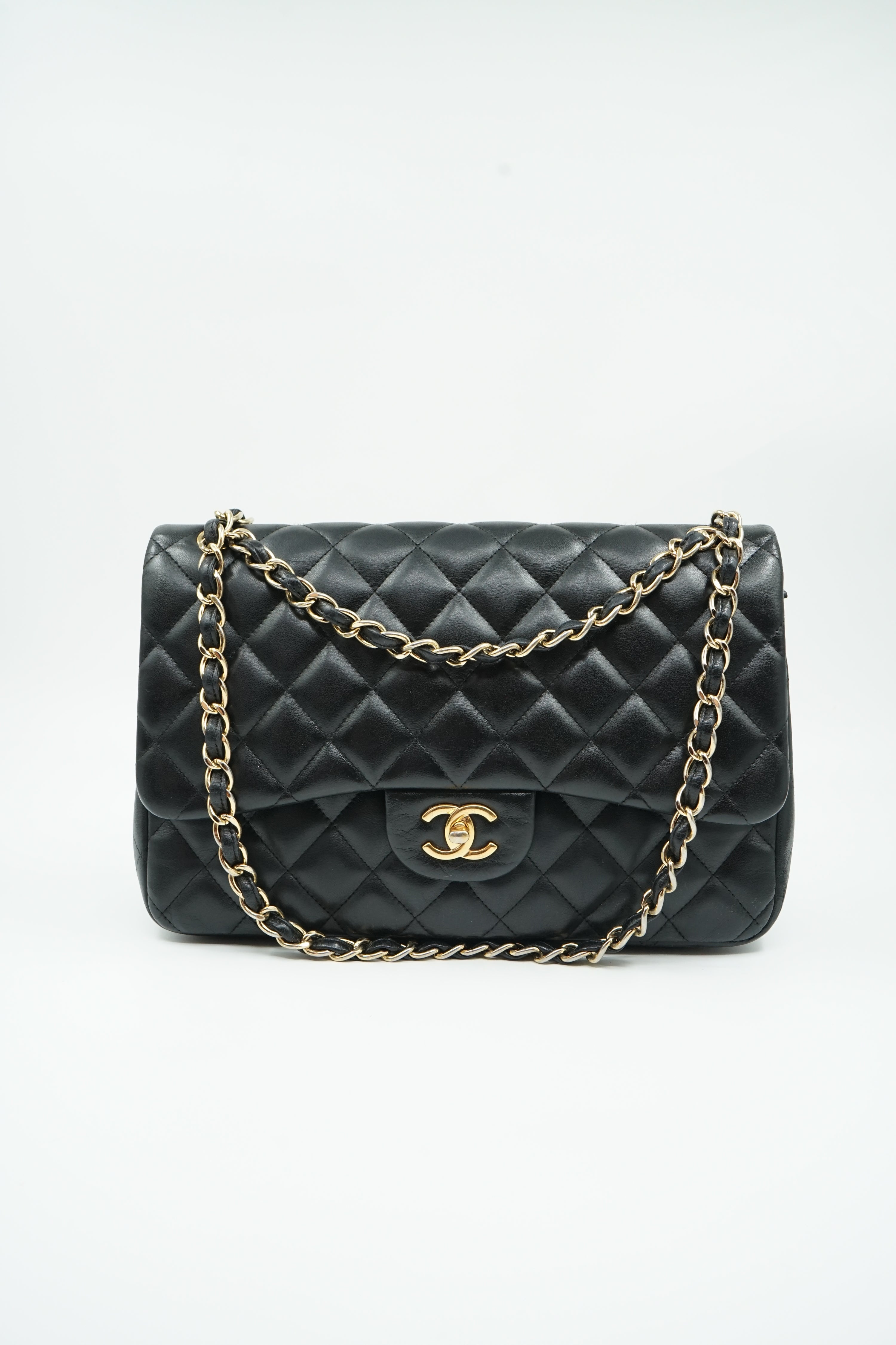 Chanel Double Flap Bag Jumbo Black