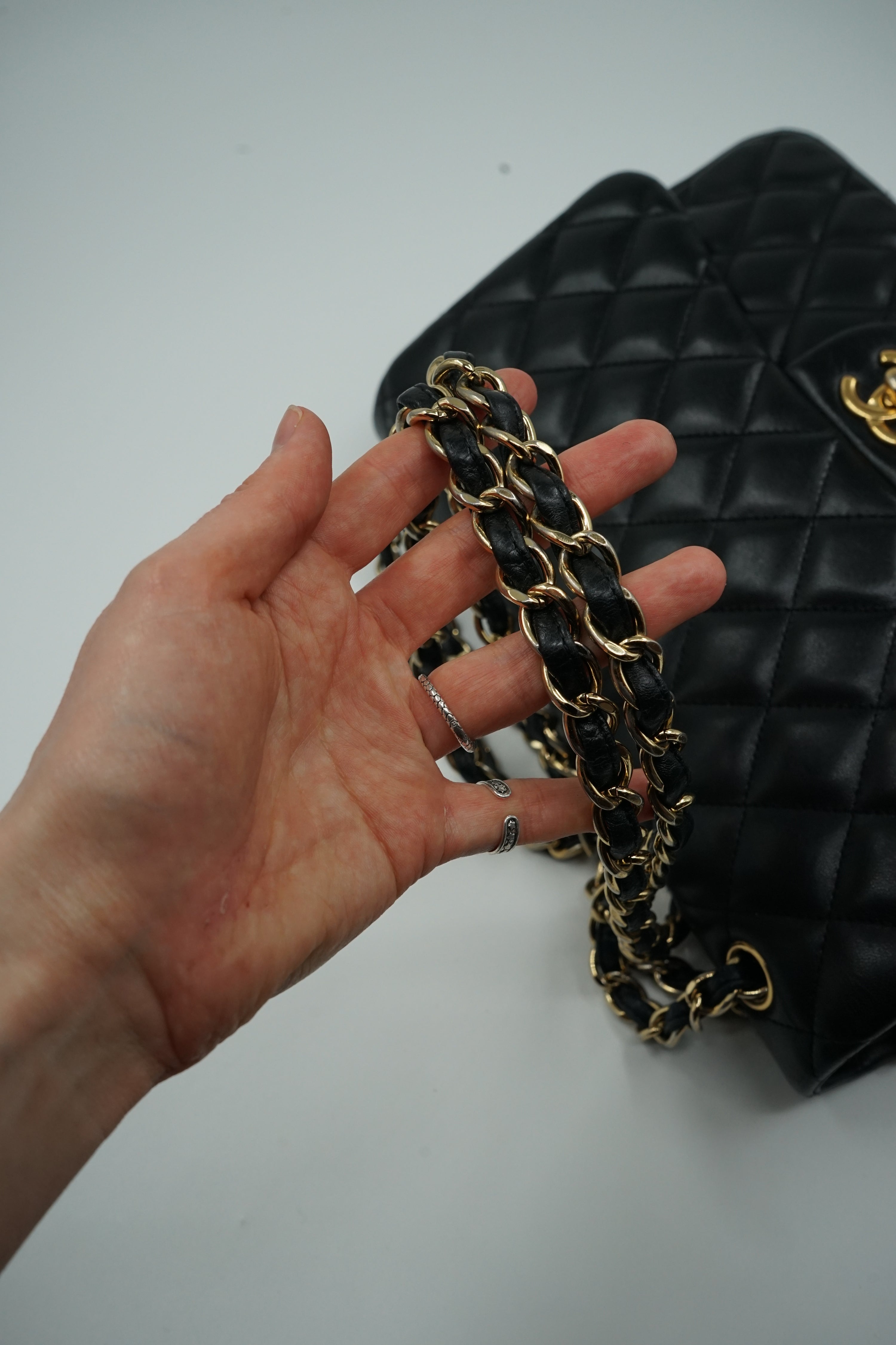 Chanel Double Flap Bag Jumbo Black
