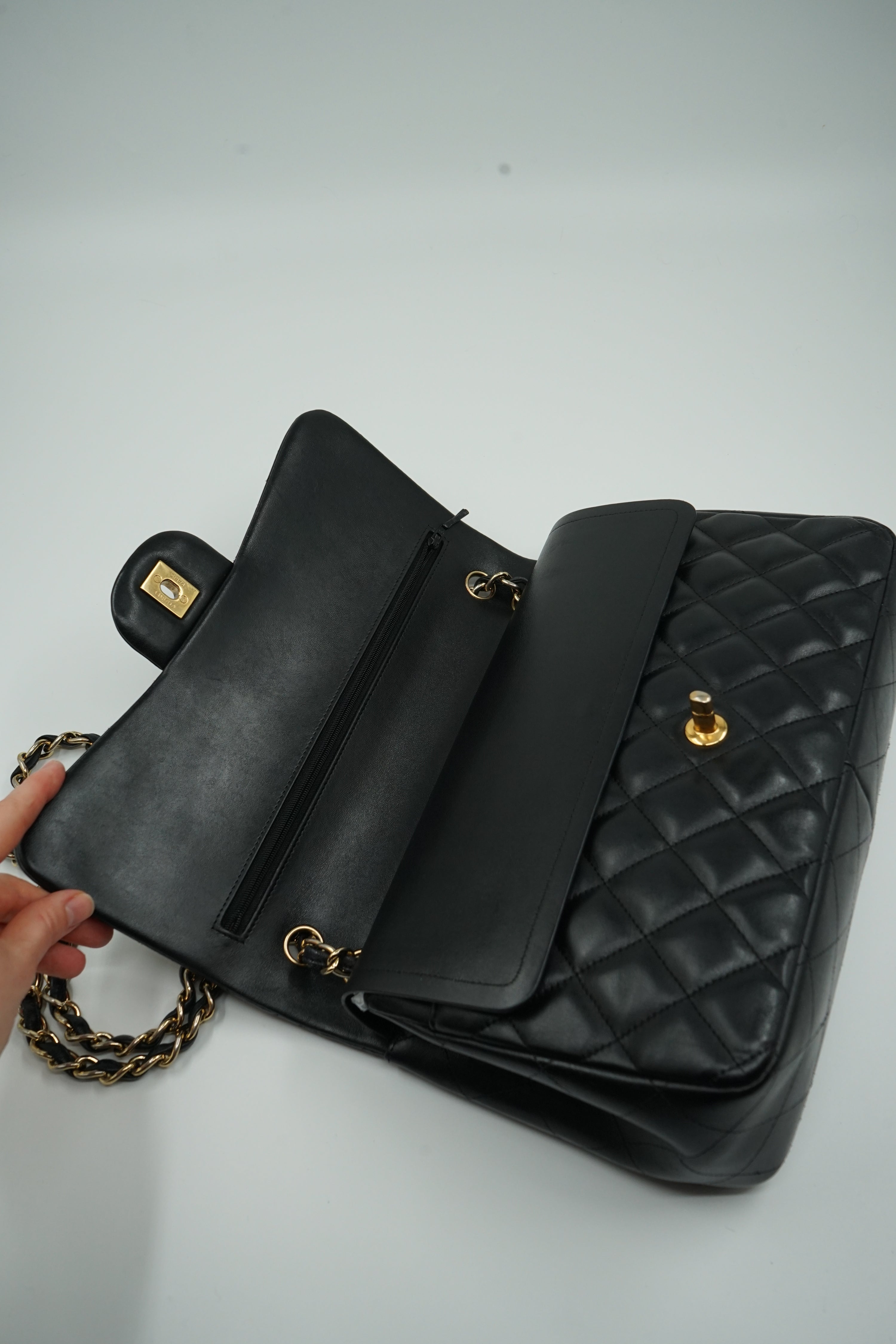 Chanel Double Flap Bag Jumbo Black