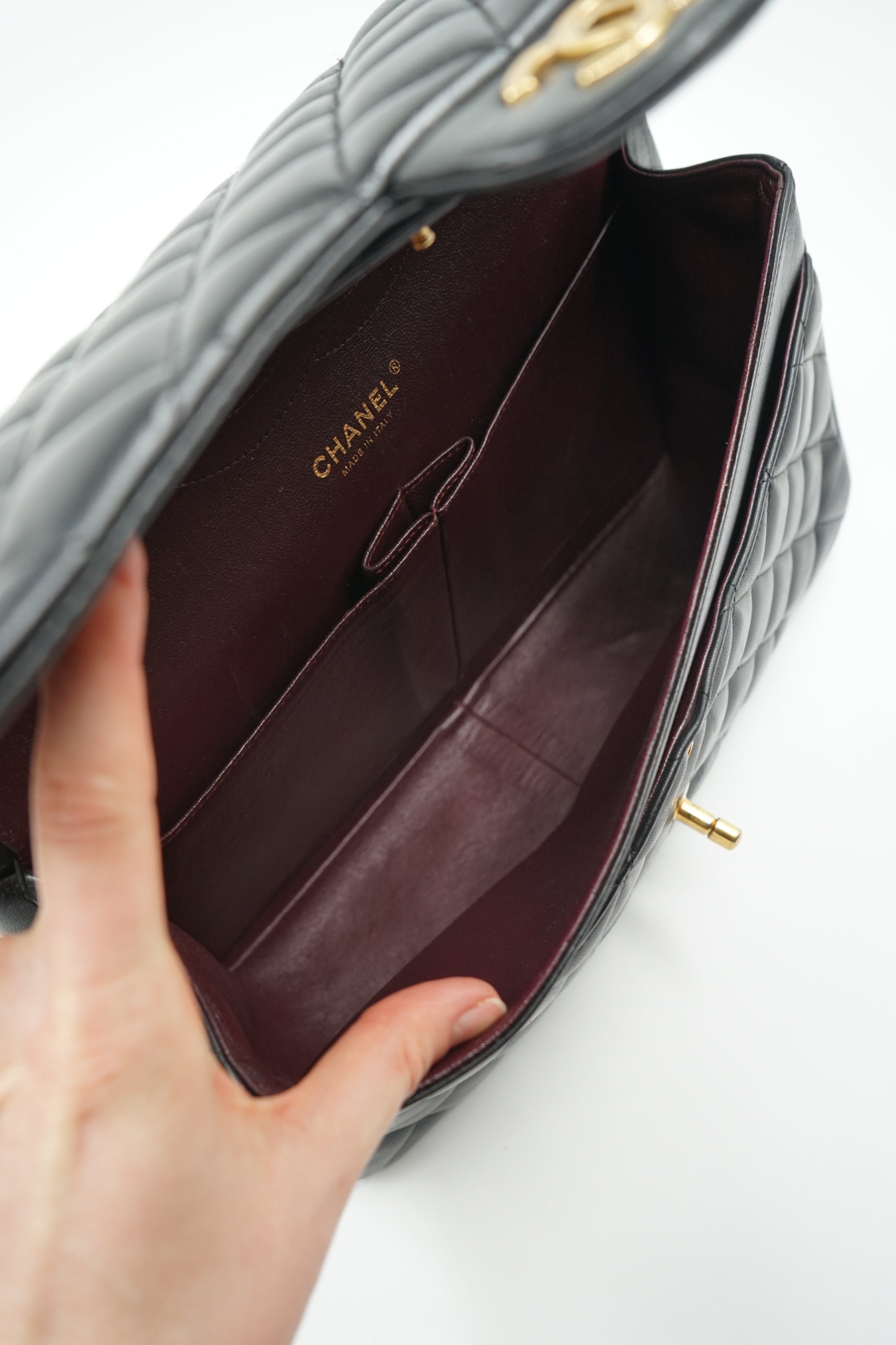 Chanel Double Flap Bag Jumbo Black