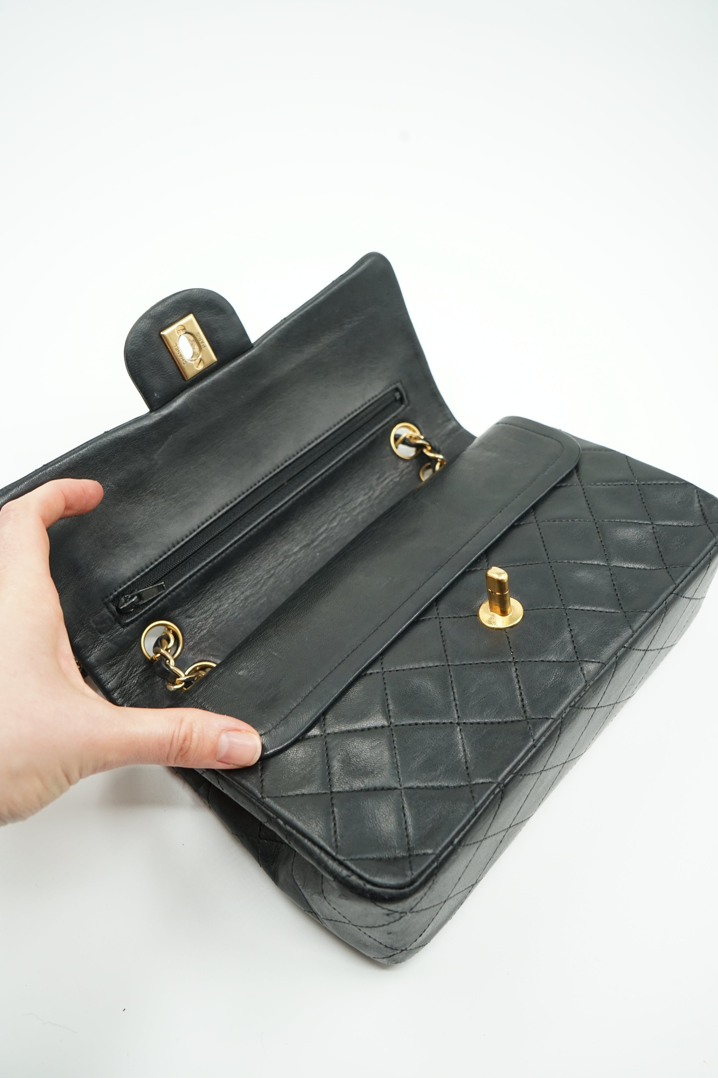 Chanel Double Flap Bag Small Black