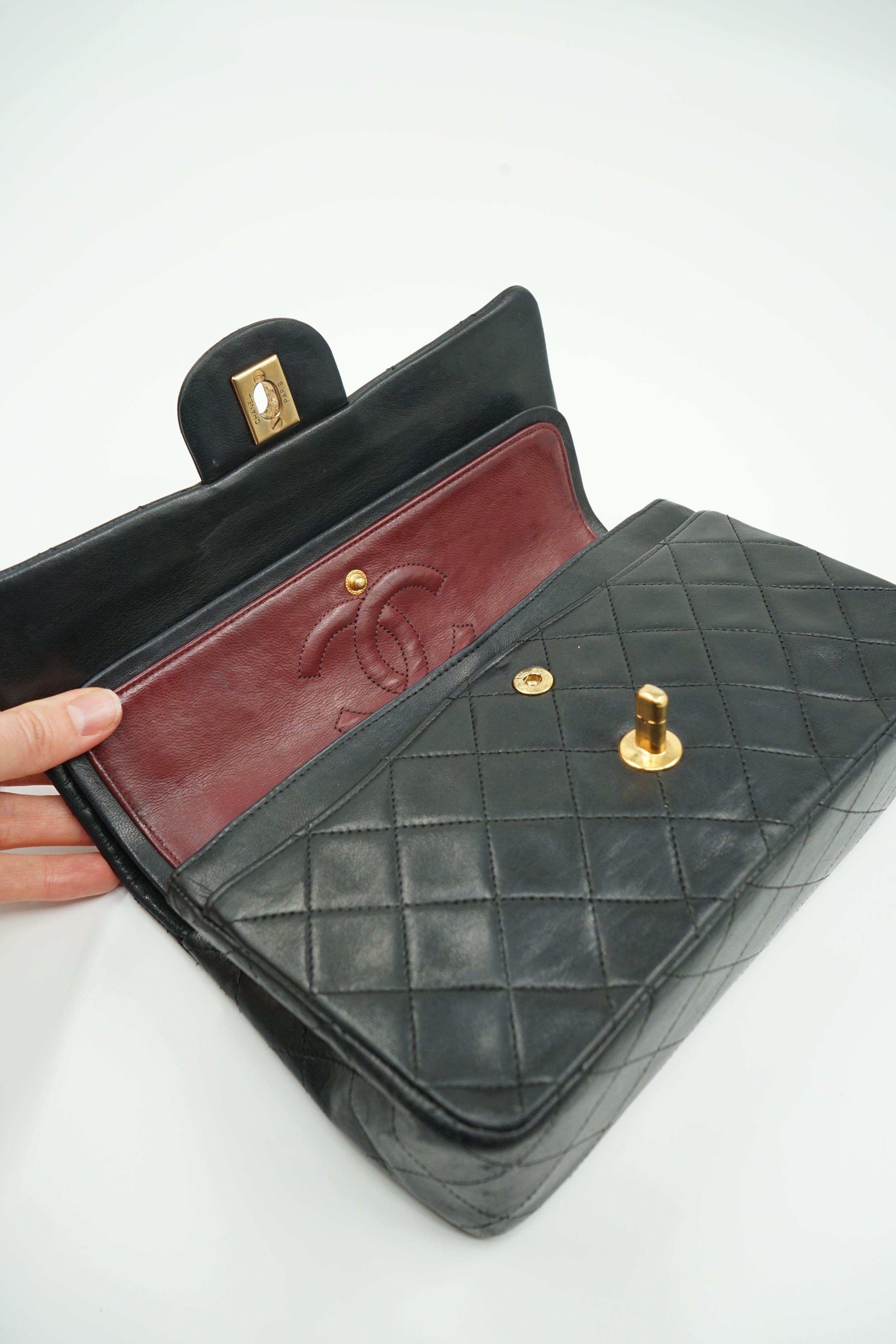 Chanel Double Flap Bag Small Black