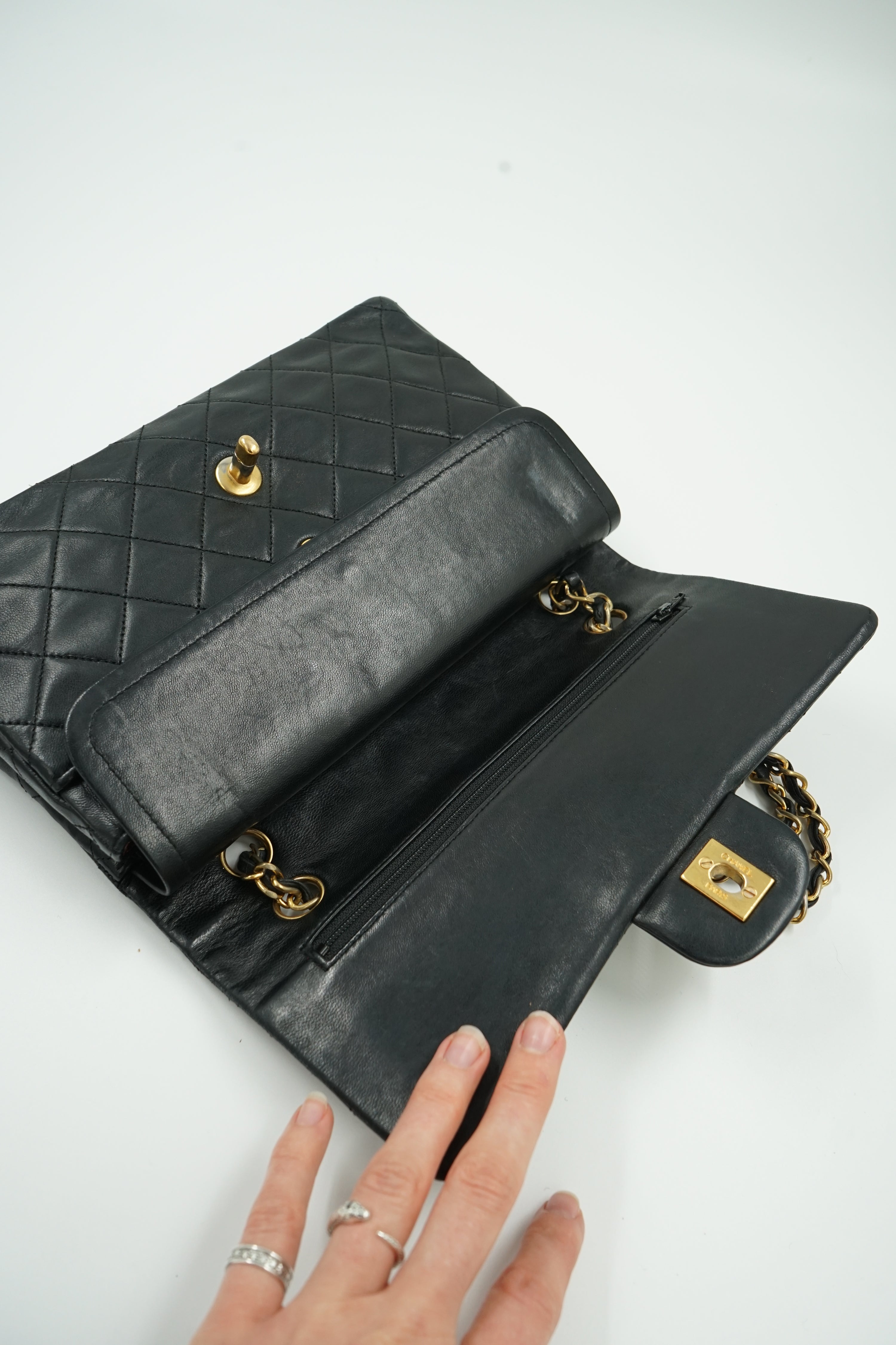 Chanel Medium Double Flap Bag Black