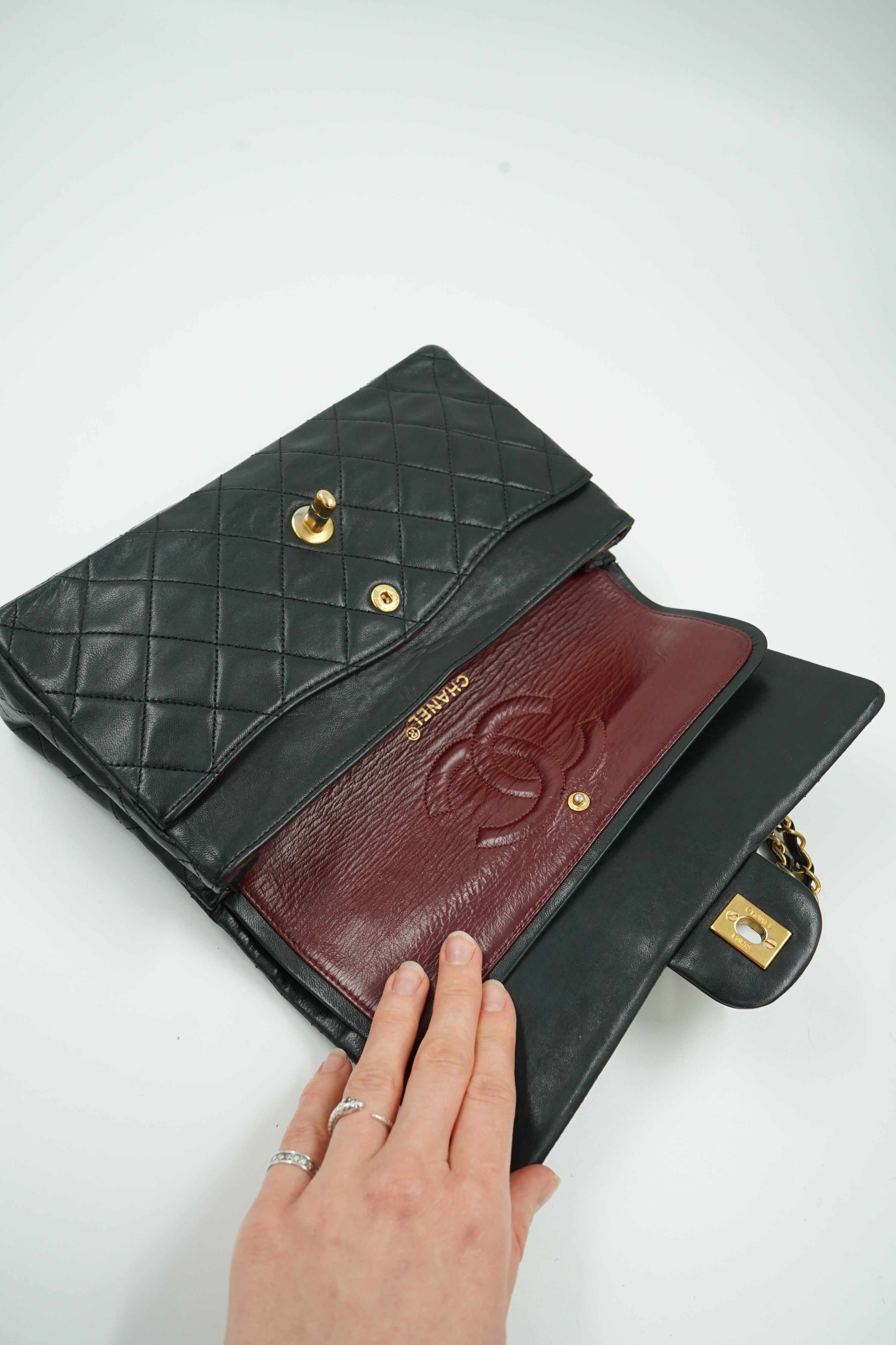 Chanel Medium Double Flap Bag Black