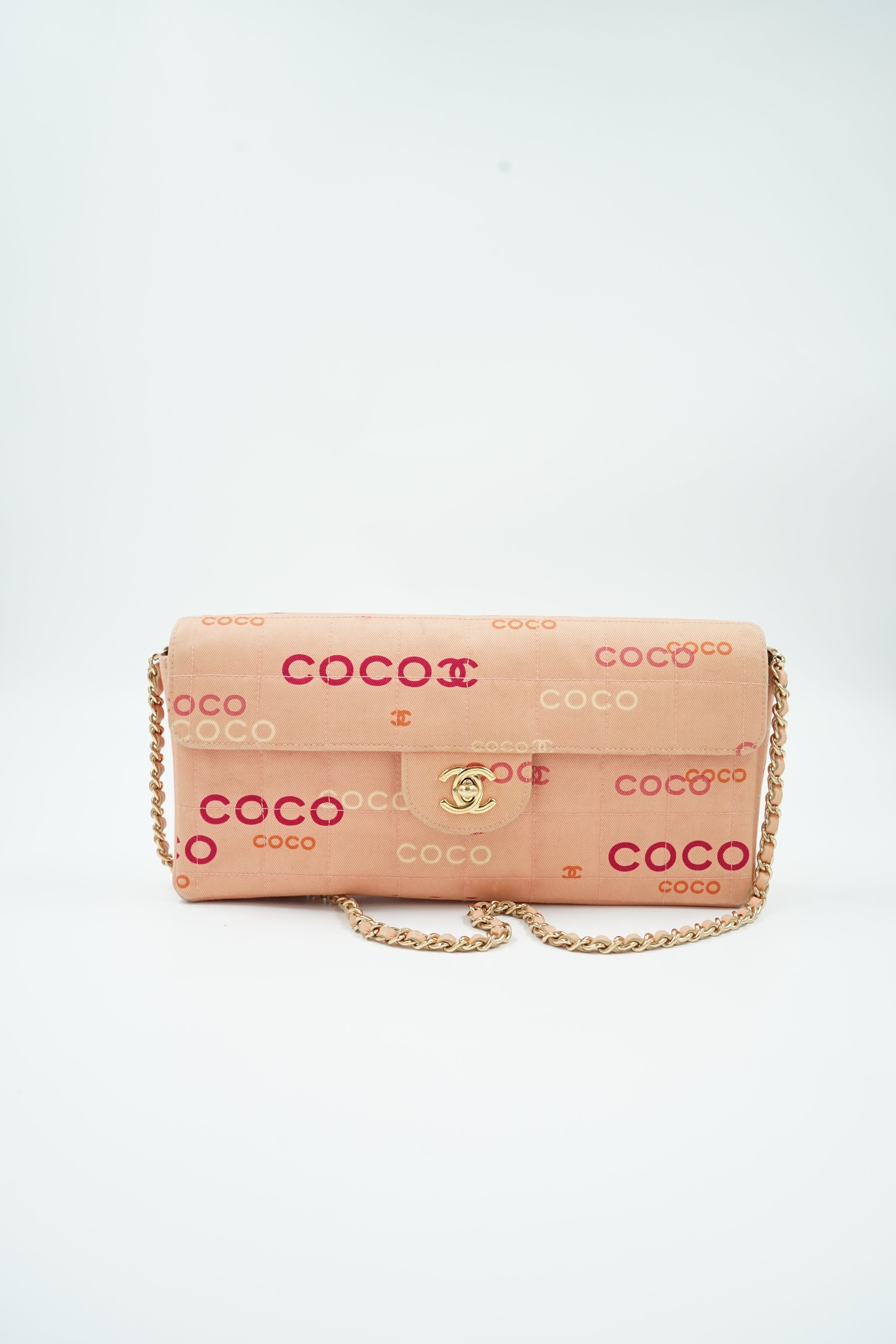 Chanel East West COCO Print Cotton Pink