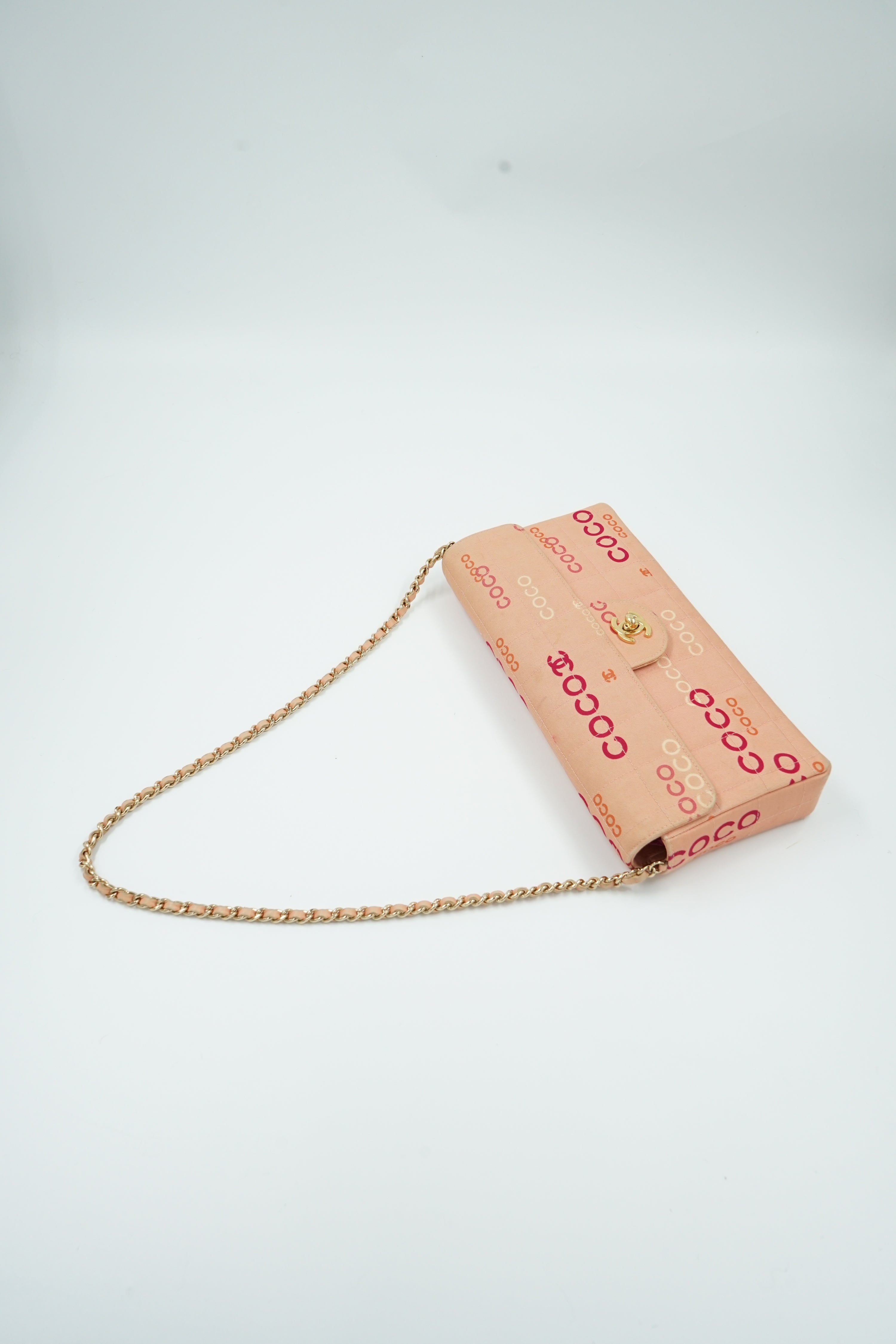 Chanel East West COCO Print Cotton Pink