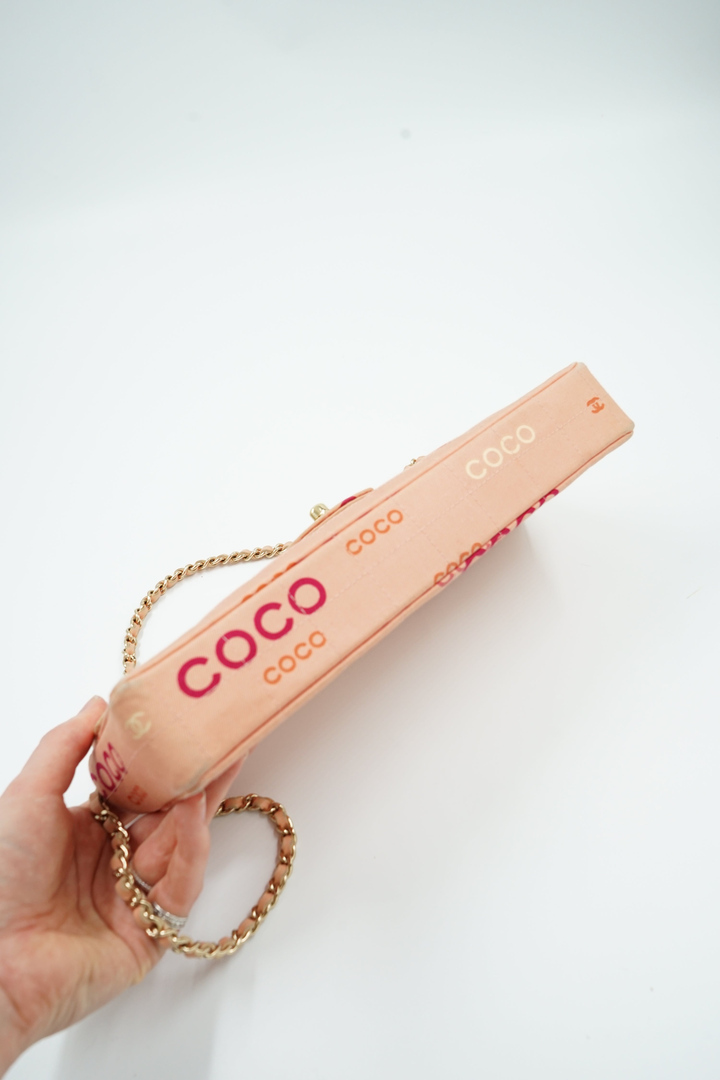 Chanel East West COCO Print Cotton Pink