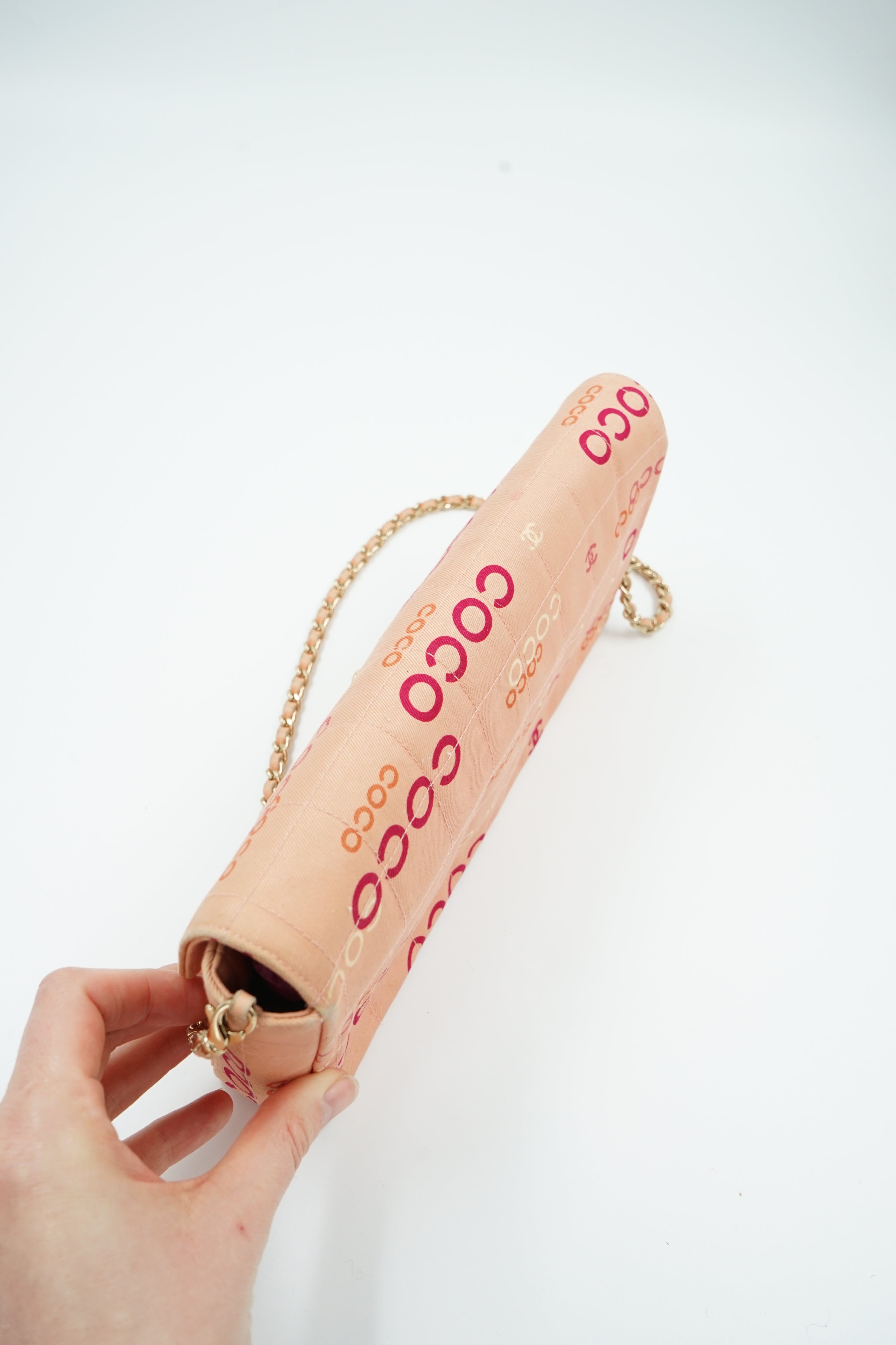 Chanel East West COCO Print Cotton Pink