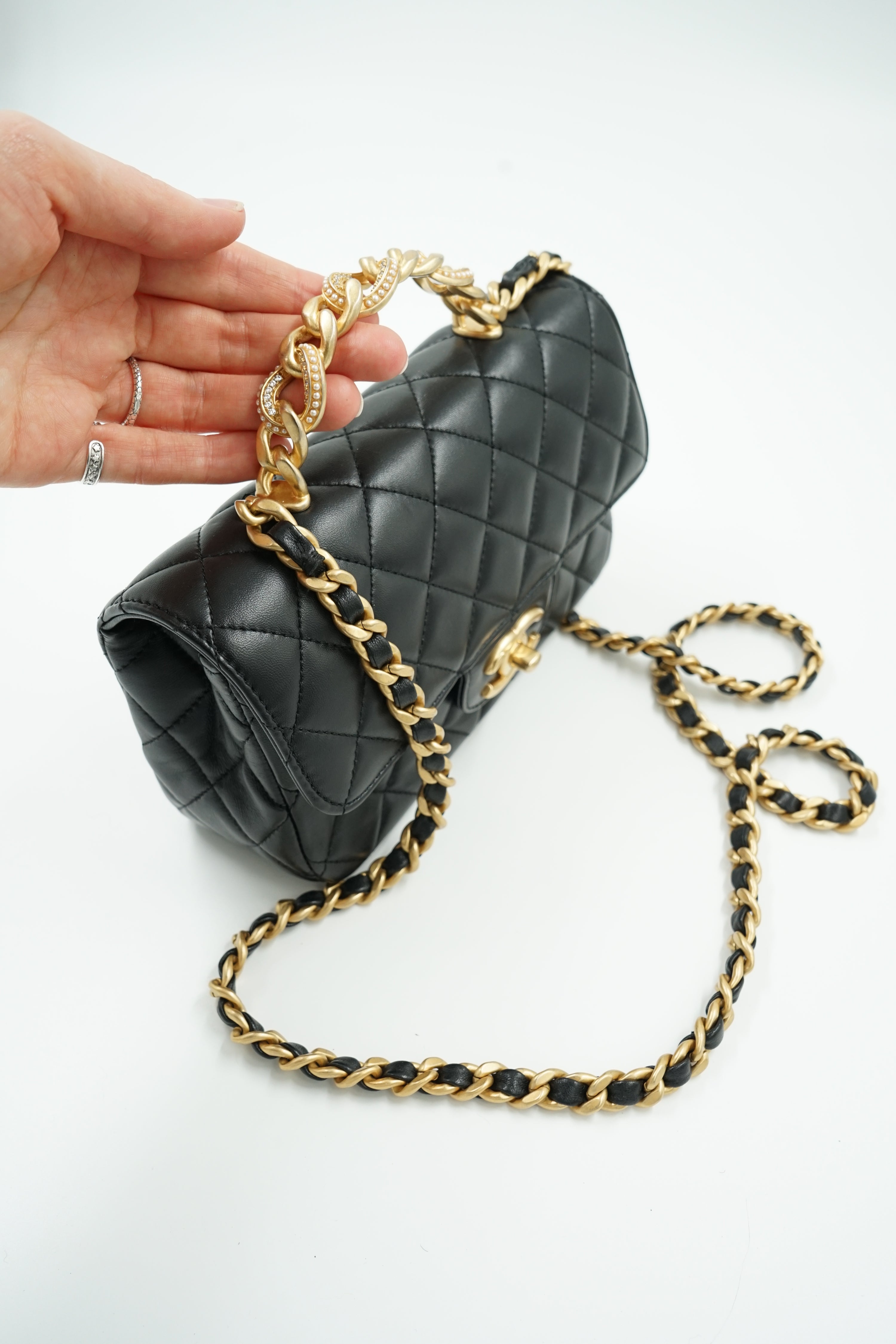 Chanel Mini Rectangular Top Handle Flap bag