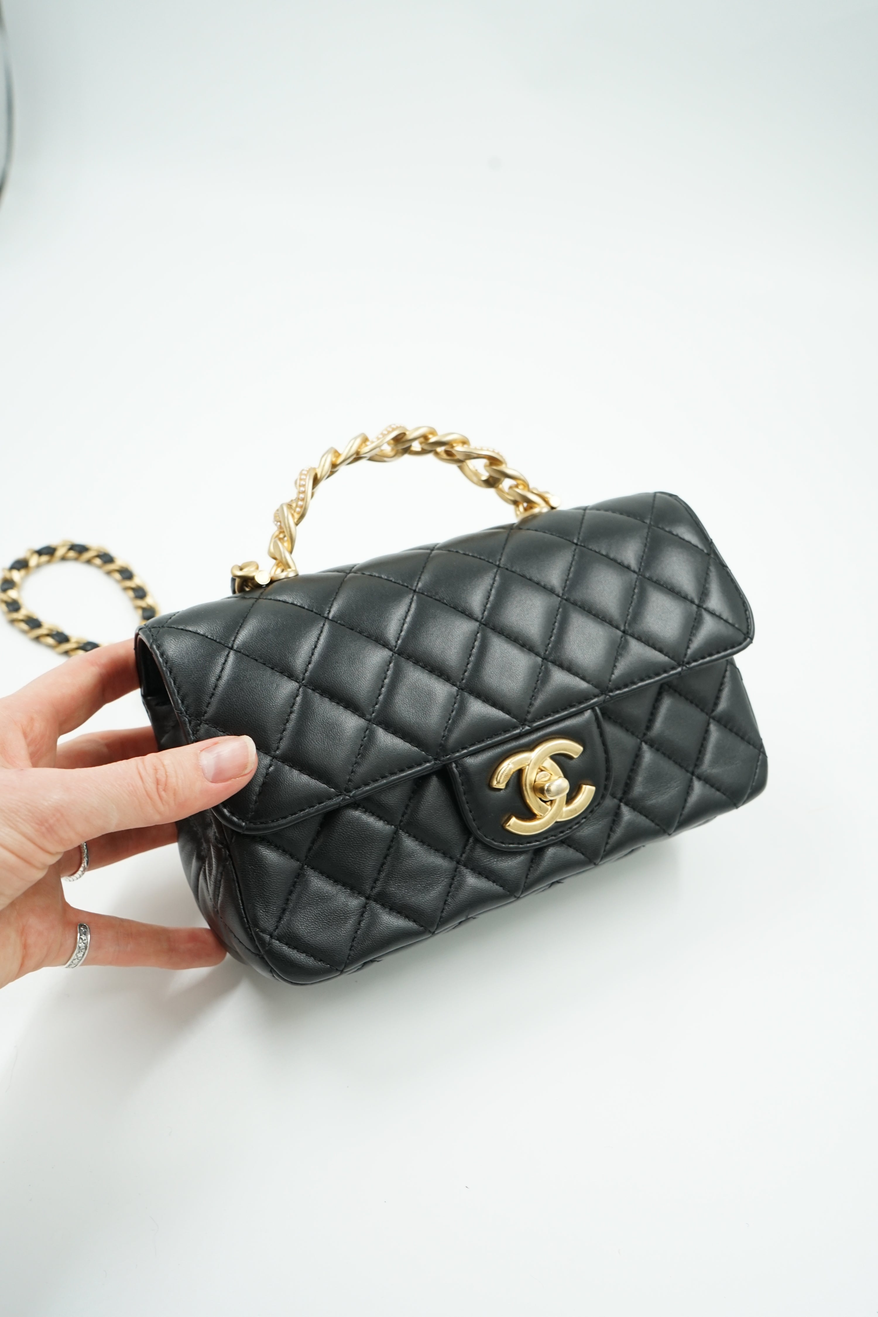 Chanel Mini Rectangular Top Handle Flap bag