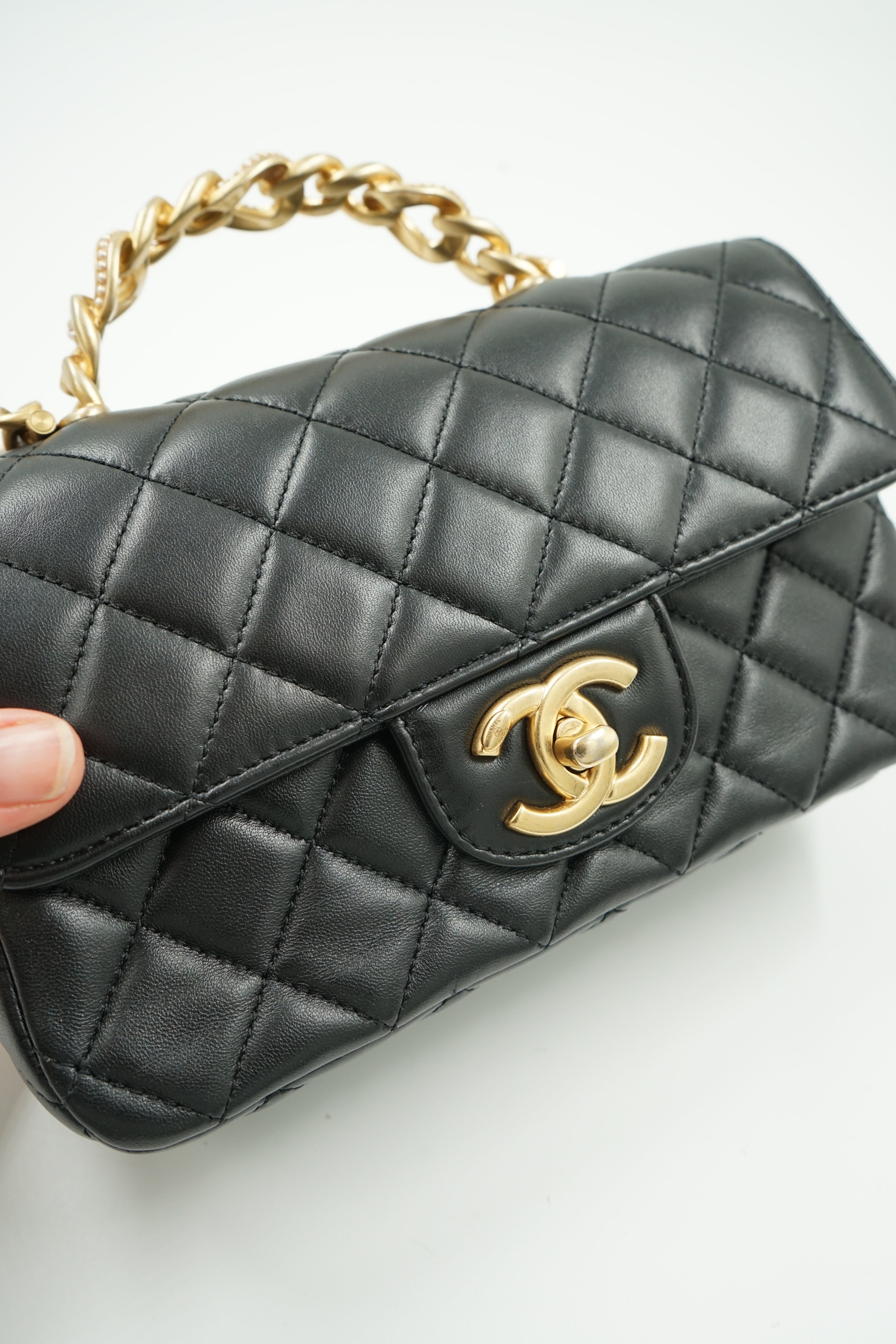 Chanel Mini Rectangular Top Handle Flap bag
