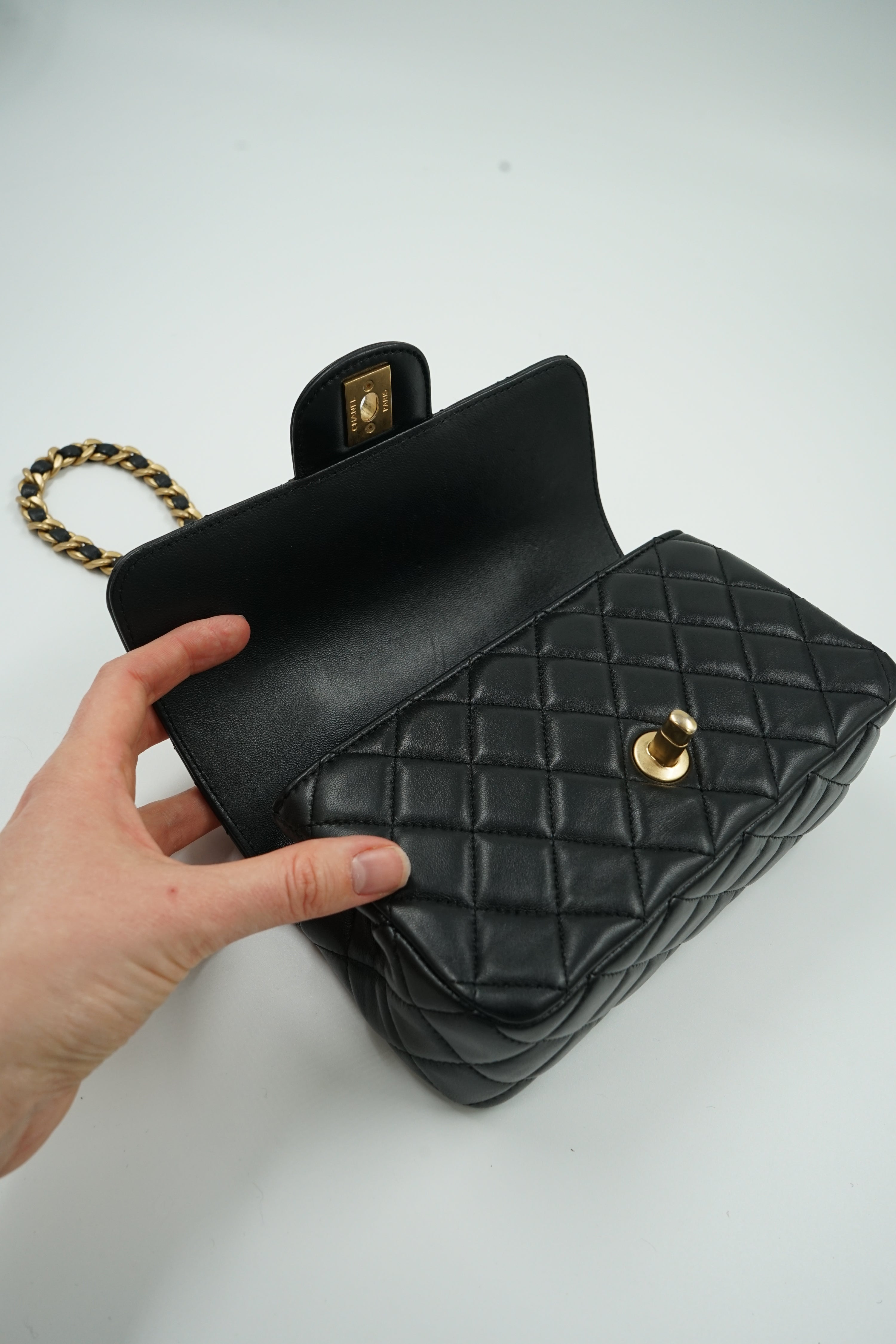 Chanel Mini Rectangular Top Handle Flap bag