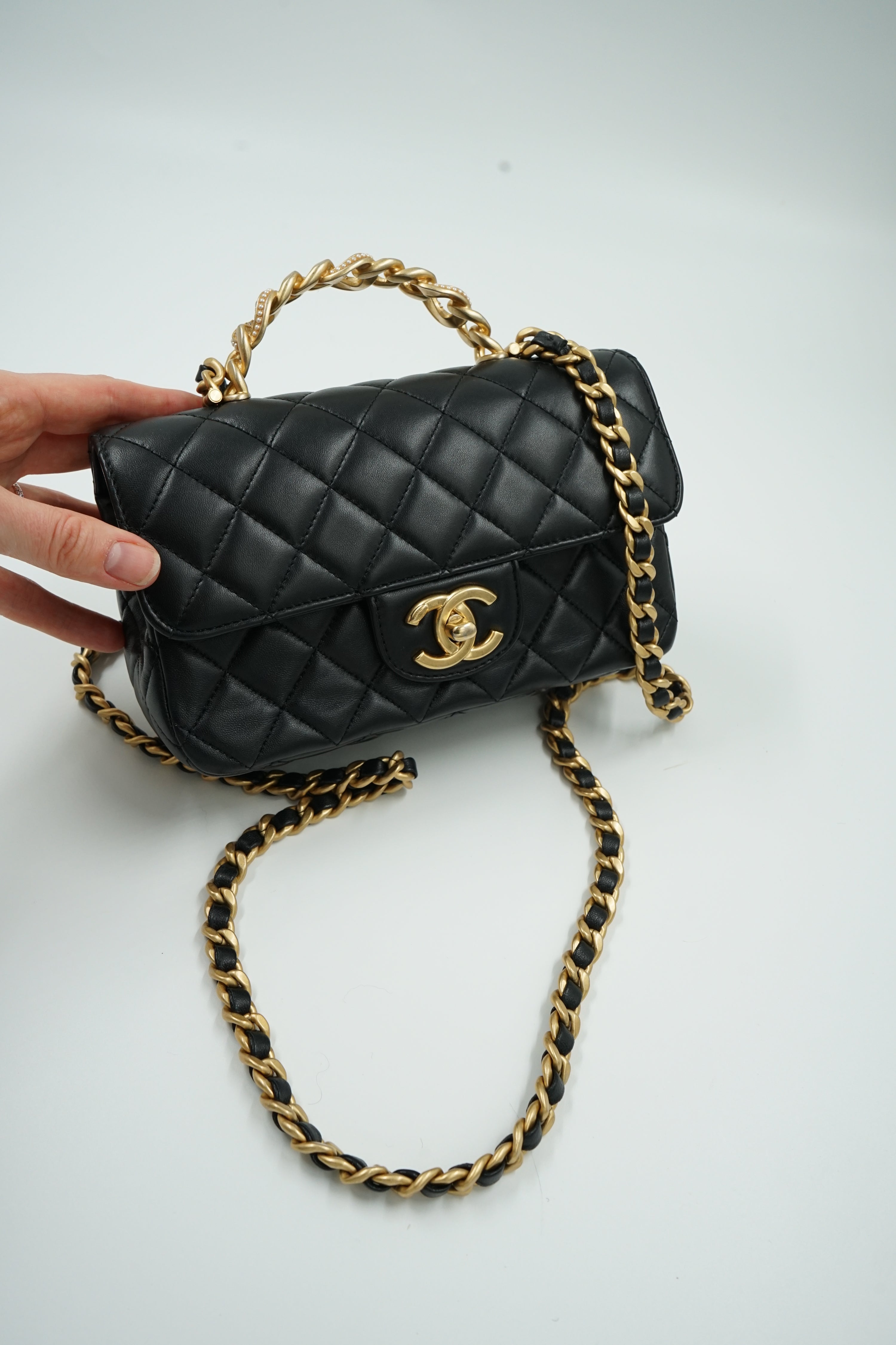Chanel Mini Rectangular Top Handle Flap bag