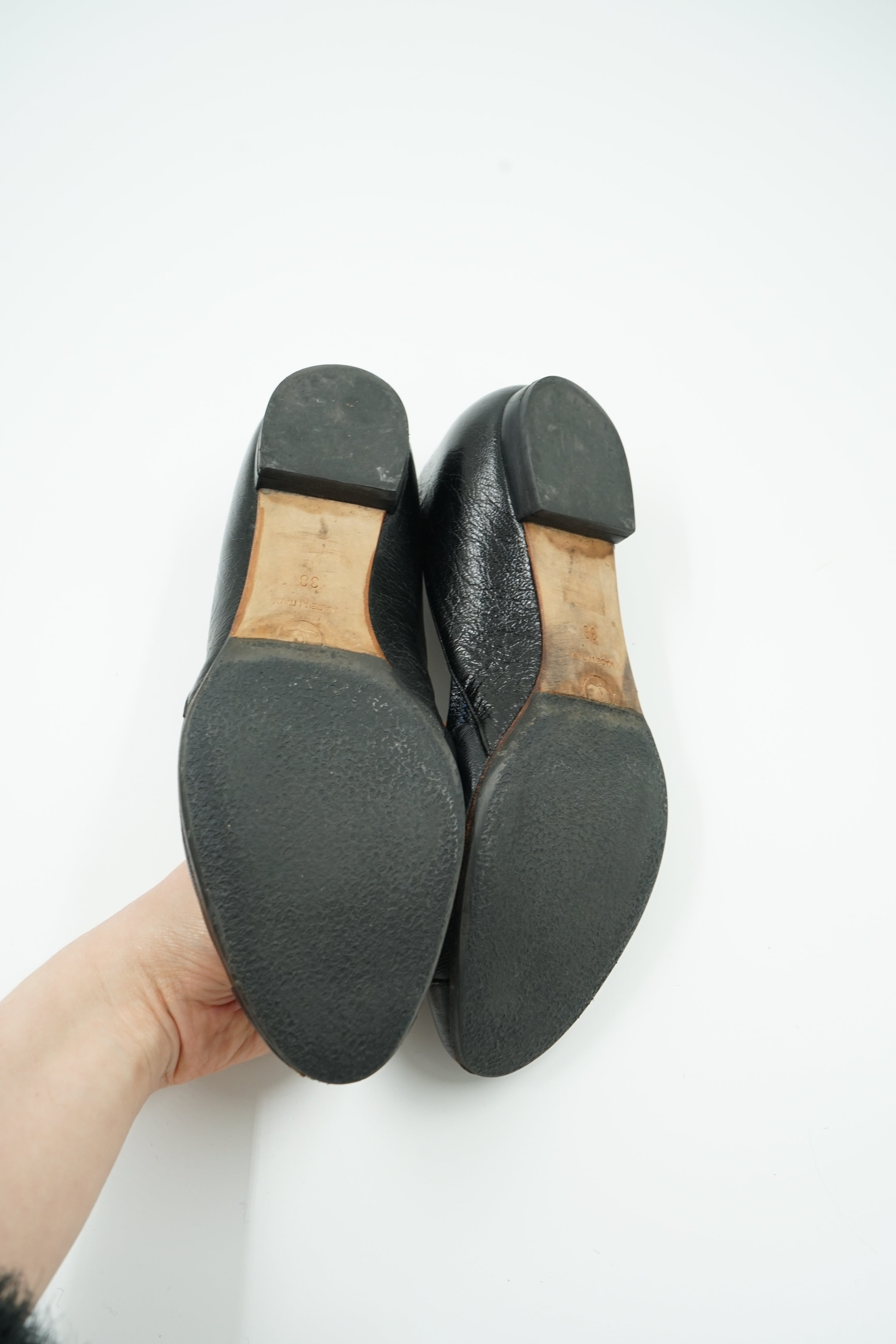 Chanel Midnight Blue Black Ballerina Flats