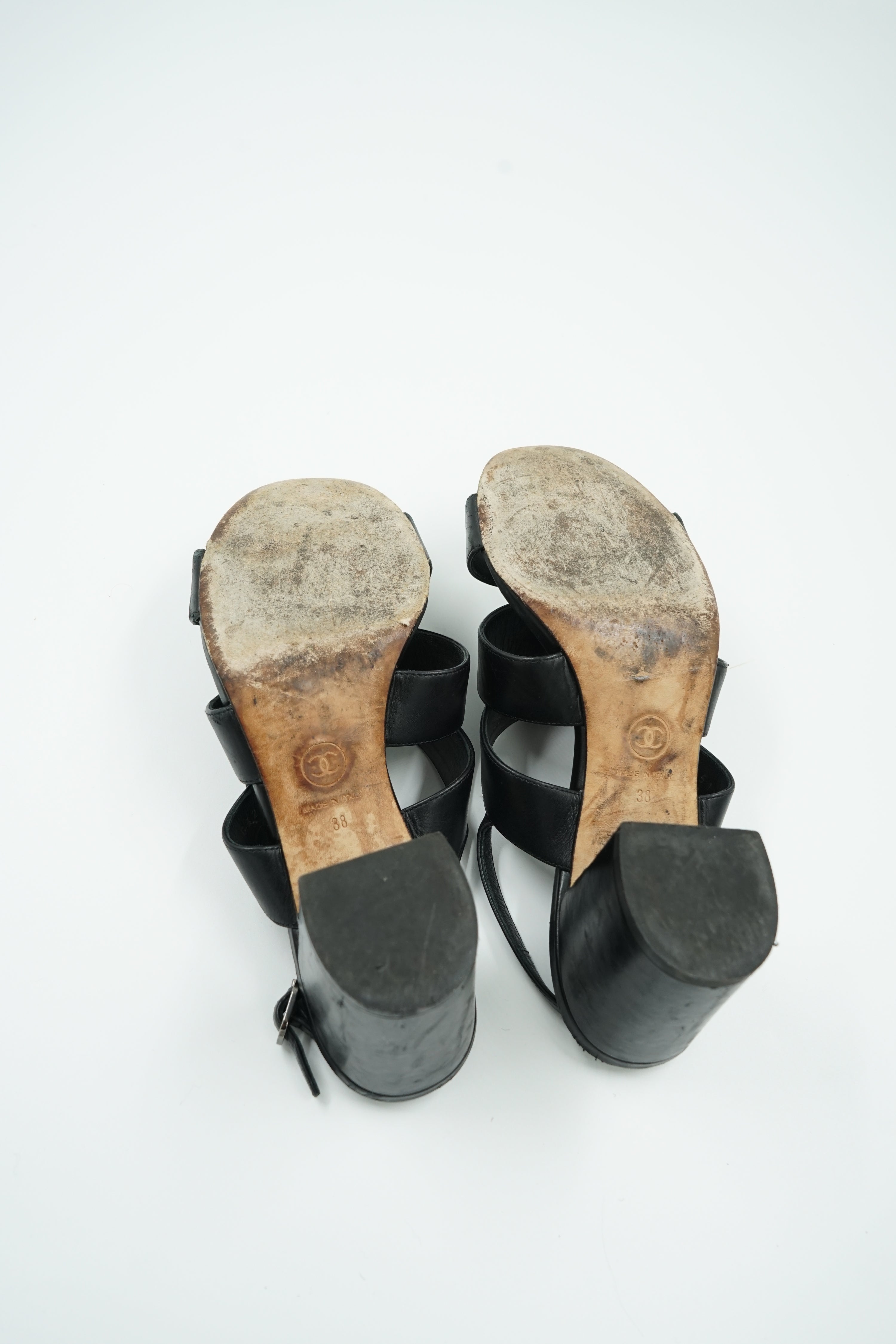 Chanel Turnlock Heeled Sandals