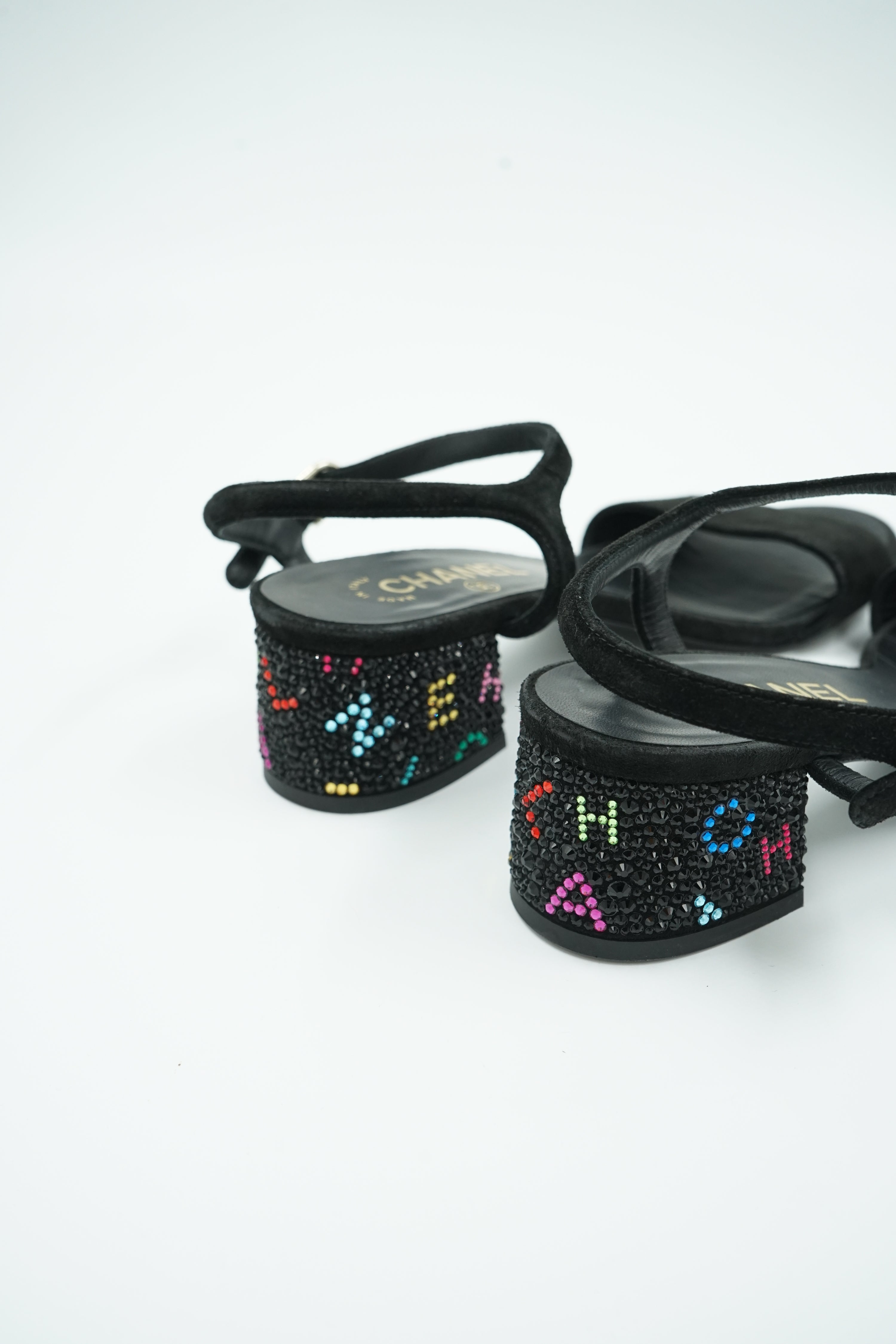 Chanel Cruise 2024 Crystal Heel Sandals