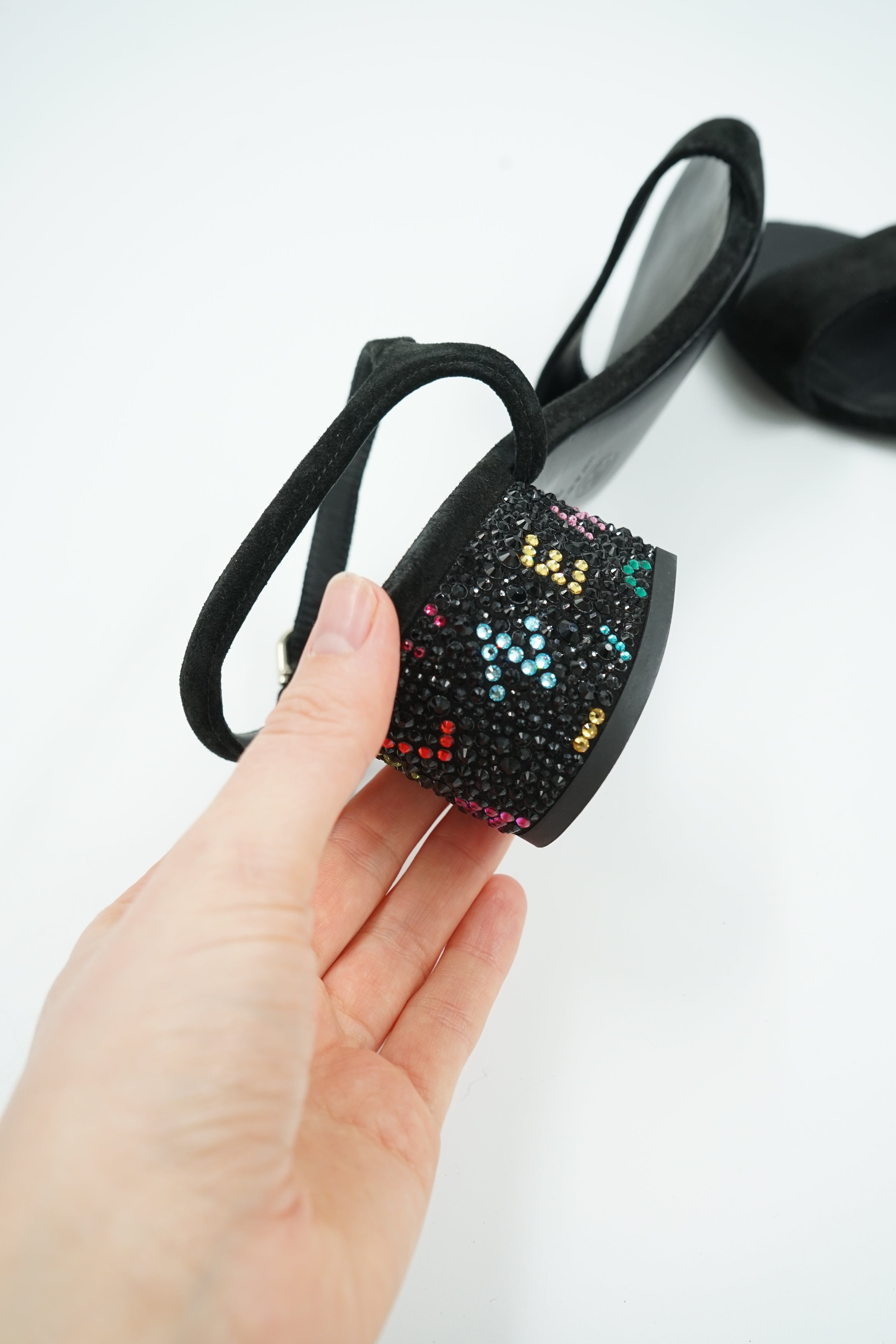 Chanel Cruise 2024 Crystal Heel Sandals