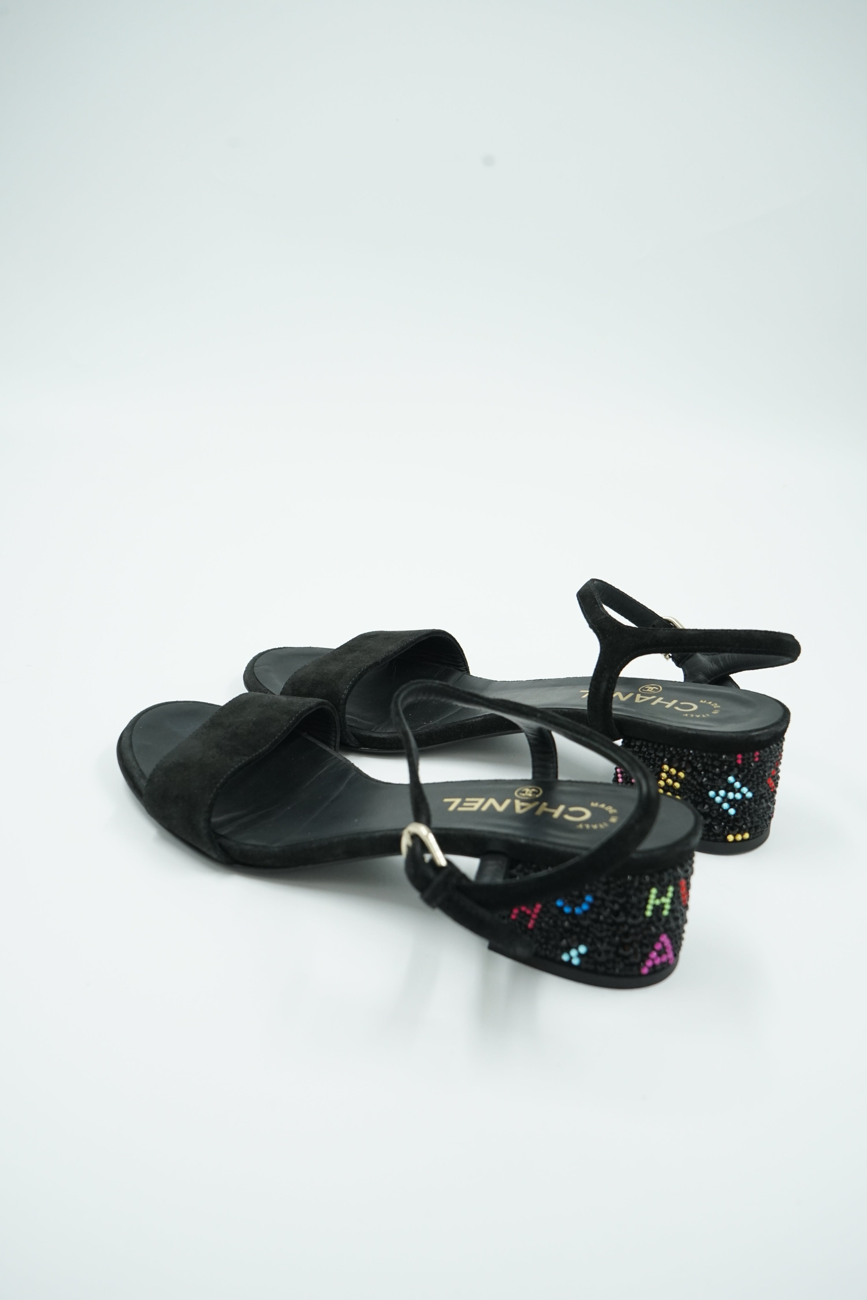 Chanel Cruise 2024 Crystal Heel Sandals